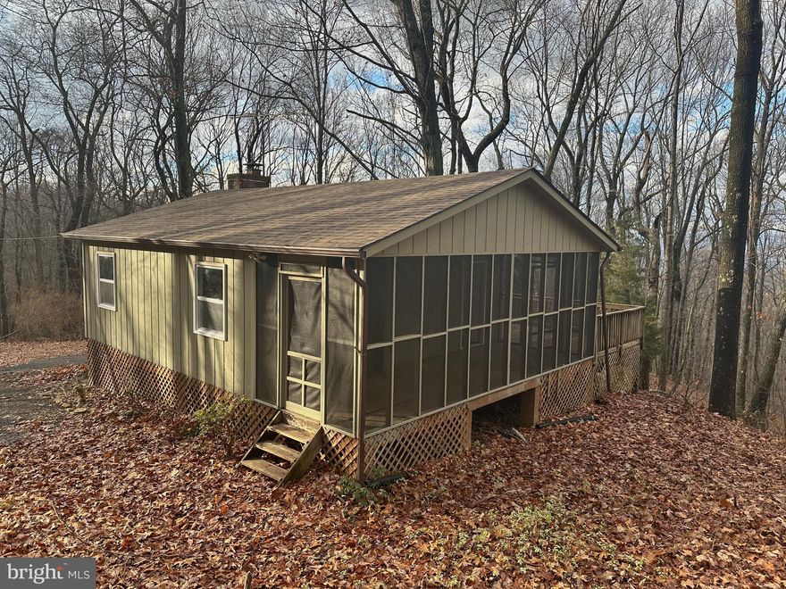 Imagine this Beautiful Mountain Cabin that adjoins the George Washington National Forest. Perfect Privacy.  Nice updates including Replacement Windows, New Roof, exterior designer paint, new kitchen with stainless steel appliances, white Shaker style cabinetry and new countertops.  Bathroom has been renovated with new fixtures. Popular Laminate-style plank flooring.  Cozy fireplace w woodstove ('as is"). Entertainment deck overlooks wooded lot where you'll enjoy winter night views of the twinkling skies over New Market, Screened Porch overlooks the National Forest where wildlife abounds.  This is an extremely rare opportunity to own a mountain cabin that adjoins the George Washington National Forest offering Hiking, Fishing, Nature Loving and Hunting with license.  Further utilize this property as a full-time residence, an Airbnb or a great mountain getaway/second home.  Don't miss this chance and golden opportunity.