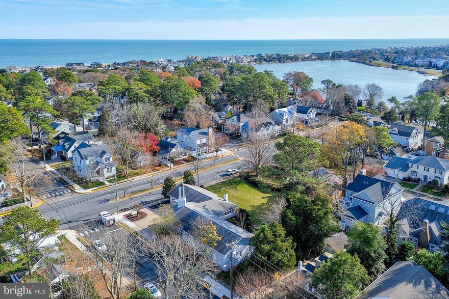 Rarely available two parcels in the City of Rehoboth with the potential to subdivide into four lots. Sold for lot values.