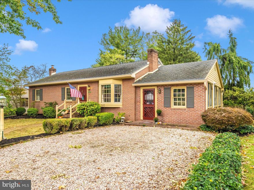 ESTATE SALE! Welcome to this beautifully maintained ranch-style home, lovingly cared for by one family. From the moment you arrive, you’ll notice the quality and craftsmanship throughout, from the solid wood doors and hardwood floors to the charm in every detail.

Inside, the kitchen features cherry cabinets, and the home offers three bedrooms, one and a half baths, plus the potential for an additional finished room in the basement. The finished lower level is a highlight, complete with a cozy Franklin stove that’s vented upstairs—providing warmth and character, as well as practical comfort.

Year-round comfort is assured with central air, Mitsubishi electric heating and cooling, an oil heating system, and the wood stove. A standout feature is the sun porch, with its own HVAC system, a gas stove, and detachable glass panels with screens—creating the perfect spot to relax or entertain in every season.

The property has been thoughtfully updated with a new covered basement entrance, storm doors, new spouting, new basement flooring and carpet, newer roof. Added conveniences include a water softener and hot water heater, while the home’s southern exposure fills the interior with beautiful natural light.

Outdoors, you’ll find a large backyard with mature landscaping and fencing, multiple brick features including a spacious patio and a handsome brick wall with railings on the front porch. The patio deck, with its screened-in section, extends your living space and makes entertaining effortless.

This property truly offers the best of both comfort and craftsmanship—a move-in ready rancher with timeless features, abundant upgrades, and unique spaces in a great location!