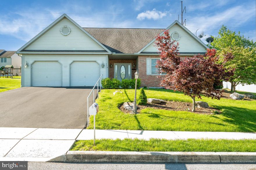 Welcome to 314 Valley Court, a beautifully maintained 3-bedroom, 2-bath ranch-style home nestled in the desirable Green Valley Estates within the Wilson School District. Tucked away on a quiet cul-de-sac, this home offers easy main floor living and timeless features throughout. As you enter, you’re greeted by a tiled foyer that flows into hardwood floors lining the hallway. The heart of the home is the spacious family room, complete with vaulted ceilings and a cozy gas fireplace perfect for relaxing or entertaining. The kitchen is a chef’s dream, featuring oak cabinetry, granite countertops, a tiled backsplash, a center island, and a gas flat-top stove. A convenient side entrance leads you to a large, private patio ideal for outdoor dining and gatherings. The formal dining room is rich with detail, showcasing hardwood flooring, a tray ceiling, chair rail, and crown molding. The primary bedroom is thoughtfully designed with hardwood flooring, two walk-in closets, and a private bath with a walk-in shower and double bowl vanity. On the opposite side of the home, you’ll find two generously sized bedrooms, a full hall bathroom, and a dedicated laundry room for added convenience. The full basement offers an impressive 2,170 square feet of endless potential, complete with walk-out access to the outside. Additional highlights include a front entry 2-car garage, newer and a newer hot water heater and AC unit installed in 2022, providing peace of mind and energy efficiency. Don’t miss your chance to own this exceptional home in a sought-after community and schedule your tour today!