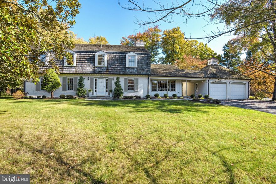 Storybook alert - get ready to make this one your own! Offering tremendous curb appeal and set back from the street at the top of a prime cul-de-sac in Luxmanor, this handsome, light-filled residence has been lovingly maintained by the same family for over 50 years. With approximately 5,300 square feet of space over three levels, plus an oversized two car garage, the home sits on a stunning, and LEVEL, half-acre lot. The center hall entry opens to a deep foyer leading to expansive public rooms, including living room with fireplace and dining room. A large kitchen with breakfast room is adjacent to the family room with fireplace;  a fully separate bedroom (or home office) with an accessible full bath plus an additional half bath are also on the main level along the back of the house. Four large bedrooms, including the spacious primary with walk-in closet and ensuite bath, plus a second hall bath are upstairs. A full apartment with separate entrance, kitchenette and bath is on the lower level along with a second lower level full bath and over 1,100 square feet of unfinished space - just use your imagination! Updates include two-zone central heat and air conditioning, electrical heavy-up (200 amps) and a generator. This tucked away location and favorite neighborhood offers commuters easy access to points across the DMV via major roadways, including the Beltway, I-270 and Route 355, and the North Bethesda and Grosvenor Metro Stations, which are approximately 1.5 miles and 2 miles away, respectively. Many shopping, dining and entertainment opportunities are nearby, and can be found at Wildwood, Cabin John Village, Westfield, Pike and Rose, Strathmore Center and more. The public and private schools serving the neighborhood are within blocks. Residents also enjoy the fields of nearby Luxmanor Park, Tilden Woods Swim Club (by membership) and the offerings of beloved Cabin John Park, with its ice skating rink, miniature train, tennis center, playgrounds, fields, trails and more. With access to so much, this lovely neighborhood offers the ambiance of a small town suburb with the added bonus of having every convenience needed just around the corner! This is a fabulous opportunity to be on one of the best lots in a prime spot in Luxmanor. The buyer who chooses to make this home their own will not regret it!