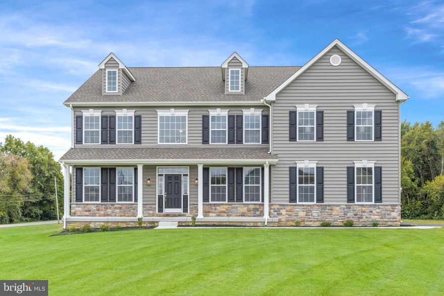 This stunning luxury home brings flexibility and grandeur to family living. The Brandywine features a two-story foyer and family room, a spacious kitchen and breakfast area, formal living and dining rooms, and a first-floor study. A rear staircase leads to the dramatic owner's suite with dual walk-in closets, a spacious sitting room, a luxury bath with a corner soaking tub, and separate linen and water closets.
The photos are of a similar home. They are for marketing purposes only and are not of the actual house. County, city, and school taxes, assessment value, and square footage are approximate. This is a to-be-built home. The price shown is the base price before adding additional options. For further information about this to-be-built home, visit the model home in Hidden Brook-1153 Charleston Circle Dover. If you are working with a realtor, the agent's client must acknowledge that a realtor is representing them during their first interaction with JS Homes, and the realtor must accompany their client on the first visit. There isn't a model home in Garrison Lake Green.