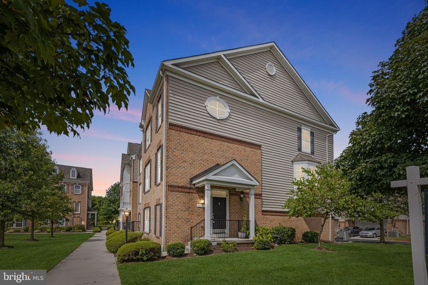 Maryland's local brokerage proudly presents 8731 Blazing Brook Way #53! This stunning end of unit townhome rarely becomes available, as it's the first unit to hit the market on this street since 2019! Whether you enter the property through the main entrance, or your two car garage, you'll find plenty of natural light. The first level offers an office or bonus space, full bathroom and dedicated laundry area. Walk upstairs to see the natural light continue with custom shutters,  hardwood flooring, large living/dining option  and you'll find even more space for entertaining walking past the staircase that extends into a large gourmet kitchen! A true chef's dream with a double sink and a gas stovetop. Upstairs offers plush carpet throughout, a large primary bedroom with two closets (one with custom built-ins), an ensuite with double sinks, soaking tub and stand-in shower. The vaulted ceilings throughout the entire third level ensures a grand and spacious layout.  Enjoy Elkridge/Columbia living with proximity to local favorites like Franks Produce, Costco, Playgrounds, Wegmans, while all nestled at a quiet end of Old Waterloo Rd. Being a member of the Columbia Association and community grants you access to multiple perks including gyms, pools and more. Check out the Columbia Association website for more details.