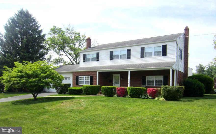 Coming soon - June 8th. Wonderful 4 Bedroom  2.5 Bathroom Colonial on corner lot with 2 car garage and partially finished basement.  Large eat-in kitchen with  connected mudroom/laundry room exiting to back patio and yard.  Powder room off the laundry room. Family room features fireplace and large window with surrounding built-ins.  4 bedrooms on 2nd floor with 2 full bathrooms. Master bedroom includes two closets and attached bath. Fourth bedroom has small bonus area leading to walk-in closet for office, nursery,  excercise room, extra storage, bathroom, etc.  Central air and gas furnace, hwh, and range. Some updates completed but waiting for your finishing touches. Award winning Colonial School District and popular neighborhood. Close to major highways (476, 276, 202) and transportation, including  many parks and shopping areas.