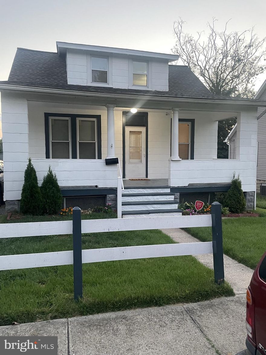 Back on the Market: Buyer had unforeseen circumstances. Move in Ready!!! Well maintained 4BR/1BA single family detached house. Plenty of street parking and driveway parking pad. Inside you'll find a spacious & bright living room & dining room, and even a full bath on the main floor! The kitchen features a gas stove, range hood, refrigerator, and access to the back porch/yard. Upstairs you will see the additional two bedrooms. Laminated floors throughout the living room and dining room. The basement includes a storage shelf ,washer and dryer. Bonus, there is space in the basement to add on a bathroom. Easy access to main roads, shopping, main highways, etc. Central Air conditioning completes the package! Roof replaced three years ago. Property comes with a 1-year home warranty. MOTIVATED SELLER- Accepting all best offers.