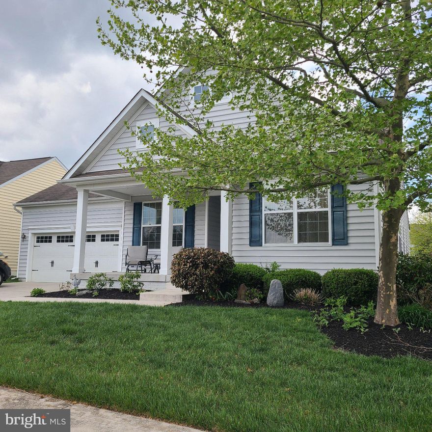 This home in the beautiful over 55 Community of Four Seasons at Silver Maple was constructed in 2013, showcases a sophisticated ranch architectural style, featuring high-quality vinyl siding that enhances its curb appeal. Spanning an impressive 3,100 square feet (not including fhe finished basement) this residence offers three spacious bedrooms on the main level (one used currently as and office and a 4th room/den and full bath in the finished basement and 2 full bathrooms on the main level, ensuring ample space for relaxation and privacy. The interior is meticulously designed with high-end finishes, including crown moldings, chair railings, and recessed lighting that create an inviting ambiance. The open floor plan seamlessly connects the family room to the kitchen, which is equipped with stainless steel appliances, double oven,  including a built-in microwave, gas oven/range, dishwasher, and disposal. The breakfast area provides a perfect spot for casual dining, while the formal dining room is ideal for entertaining guests. The primary suite features a luxurious bathroom with both a walk-in shower, double sinks and vanity complemented by a generous walk-in closet. Additional interior highlights include new laminate floors, freshly painted, carpeting, 3 ceiling fans in bonus room over negotiable pool table, and a convenient laundry area located on the main level.  The spacious basement is partially finished with a full bath and den and offers plenty of additional storage options, plus a battery backup for the sump pump. The exterior of the property is equally impressive, featuring well-maintained sidewalks and street lighting that enhance the community's charm. Residents can enjoy a wealth of amenities within the community, including a clubhouse with  billiard room, exercise room, and outdoor recreational facilities such as pickleball courts, bocce ball, horseshoes , 4 mile walking trail with benches and gazebo, community vegatable garden, a community heated pool with handicap lift and a firepit for chilly evenings. The association fee covers comprehensive services, including lawn care, snow removal, and trash collection, ensuring a low-maintenance lifestyle. Parking is convenient with an attached two-car garage featuring a front entry and garage door opener, along with additional driveway space. This property not only offers a luxurious living experience but also fosters a vibrant community atmosphere, making it an ideal choice for those seeking an active and engaging lifestyle.