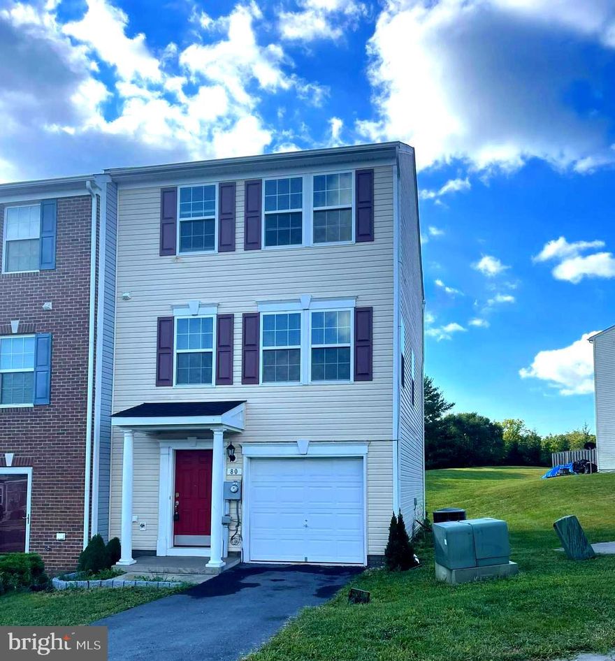 Large 3 Bedroom 2 1/2 bath townhome available for rent in Martinsburg.  This home features attached garage, finished walk out basement, huge living room, large eat in kitchen with island, large master bedroom & bath with separate shower and soaking tub.  Pets are case by case with strong application, additional pet deposit and monthly pet rent.  Maximum 2 pets.  No exceptions will be made.  Breed restrictions will apply.  Contact us today to schedule a tour.