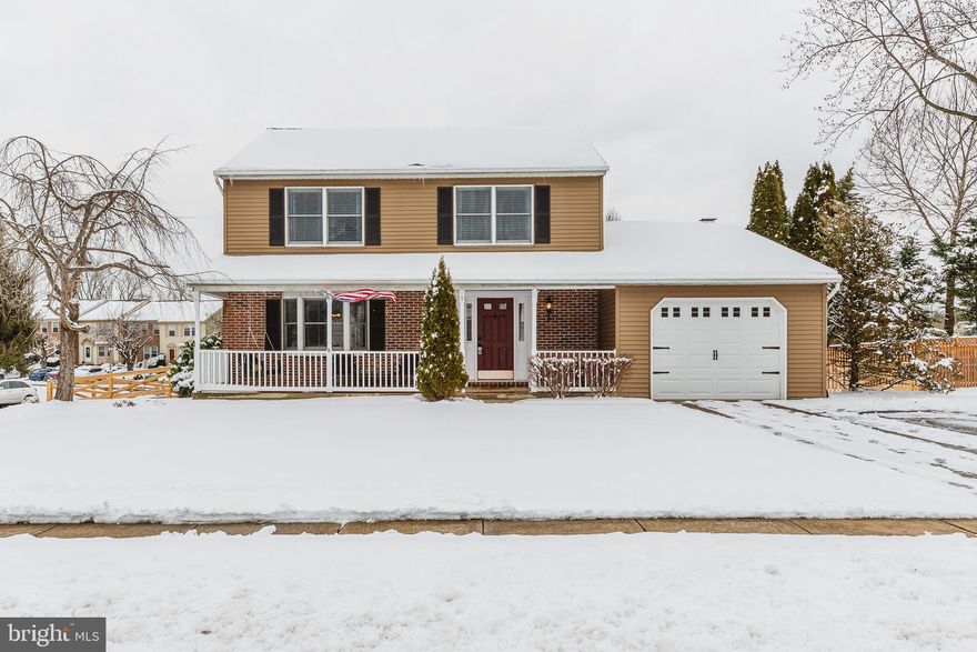 ALL OFFERS MUST  BE SUBMITTED BY SUNDAY, FEB 7  AT 1:00 PM  Welcome home to this lovely 4 bedroom,  2 1/2 bath colonial w/ attached garage close to the heart of downtown Bel Air.   This home is situated on a large corner lot within a cul-de-sac.  Brand new fence, shed and trees in back yard.   Separate living room & dining room featuring brand new wood laminate flooring.  DR has new window treatments.  Spacious eat in kitchen boasts granite counters, new dishwasher, & swing out pantry system.  Sunken sun filled family room off kitchen provides great entertaining space and features newer wood laminate flooring, a cozy brick wood burning fireplace w/ mantle, new window treatments & sliding glass door leading to deck overlooking large level yard.  Freshly painted master bedroom has new window treatments, new closet system & private bath w/ soaking tub & separate shower.  Additional bedrooms have been painted and have new window treatments.  Hall bathroom updated with new laminate flooring, vanity & faucet.  Finished rec room in basement w/ additional storage area including laundry  & new water powered back up sump pump.  Roof, garage door and siding replaced within 5 years.    2-10 Home Warranty SUPREME coverage included!  This home is conveniently located close to parks, schools, libraries, shopping & restaurants.  Hurry to make an appointment!