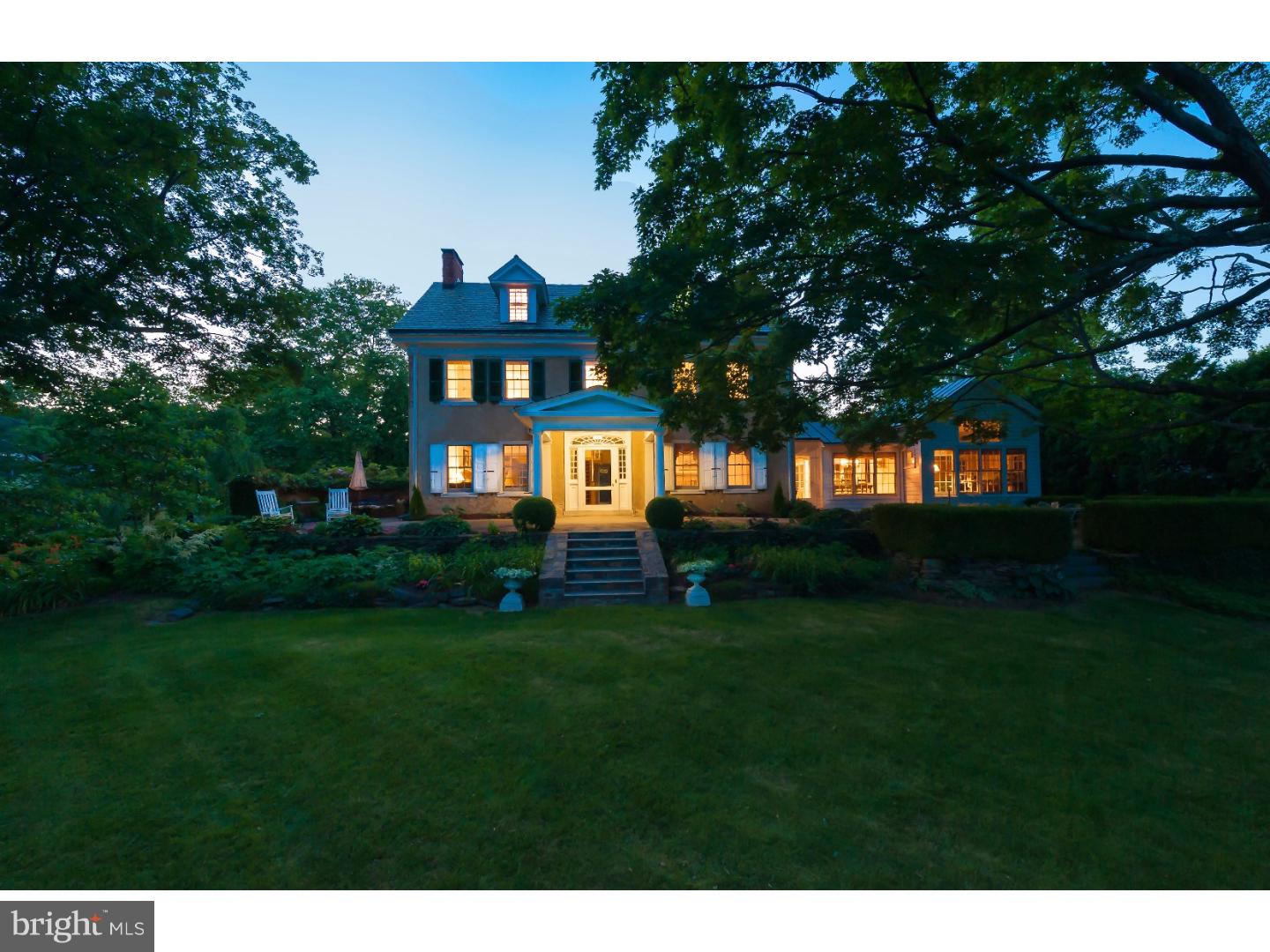 THERE IS NO OTHER LOCATION LIKE THIS ONE IN THE BOROUGH! We proudly present a one-of-a-kind opportunity to become the next caretaker of the historic Thomas Ross House on Linden Avenue in the Borough of Doylestown. This gracious Federal style home was designed in 1910 by the well known architect Oscar Martin for a prominent attorney named Thomas Ross. The setting of this home offers mature, lush landscaping and privacy that is second to none in the Borough. An artistic and colorful perennial flower garden and arbor greets you as you arrive at this private estate down a long drive. Beyond the garden is a multi-use cottage complete with full bath, heat and a/c, ready for your creative imagination. A two car garage is attached to the cottage. This grand three-story, 6 bedroom home has been lovingly cared for over the years. In 1999 the current owners added a lovely breakfast room and large family room with vaulted ceilings that overlook a terraced bluestone patio with views of the towering sugar maple tree, gardens and rolling front yard. The additional space brings the square footage to approximately 4500. Enjoy preparing meals in the custom William Draper kitchen with warm pine cabinets, granite counters and tile floors. The formal living and dining rooms are large and inviting with stunning fireplaces that showcase local Mercer tile and antique millwork. A french door opens from the living room to an intimate patio bordered by an ivy-covered brick wall with a unique wall fountain, a perfect spot for dining or lazy afternoon tea. The large terraced patio offers delightful shady views and a peaceful setting for outdoor entertainment. The second floor main bedroom suite has hardwood flooring and is complete with a beautiful fireplace and private bath. The room adjacent to the main bedroom could be purposed as a whole room closet or an office as well as many other uses. Two additional rooms and a full bath finish out the second level. The third floor offers two large bedrooms and a full bath for long or short term guests. Mechanicals include central air, central vac, security system, 220V electrical and transfer switch for generator. Enjoy evening walks to the many excellent restaurants and shops in town and then meander on home to the privacy of this elegant estate. The indoor and outdoor living space this home has to offer is a rare gem hidden in the center of Doylestown Borough. This home is must see.