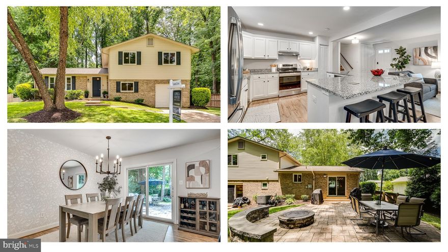 You guys are going to LOVE this house!!!!!  10197 Wavell Road is just so GREAT!  This 4 bedroom, 3 full bath, 4-level split, Regent model, in Kings Park West is absolutely going to check a lot of boxes for most buyers!  The main level of this home includes the foyer, living room, kitchen and dining room--all open and bright with lots of windows and style and all with LVP flooring.  The kitchen benefits from tons of cabinetry and counter space, stainless steel appliances, recessed lights, a separate pantry, and more!  Upstairs, you'll find 3 spacious bedrooms and 2 updated bathrooms with fun designer features and lots of style!  There are two additional lower levels in this home.  The first level down is perfect for company as it includes a family room,  the fourth bedroom and third full bath.  The second level down includes the laundry room and a very spacious rec room.  There's really just space for everyone and everything in this house!  Love the outdoors?  This fully-fenced back yard is spectacular with a large stone patio with firepit,  mature and beautiful trees, exquisite landscaping, and an abundance of grassy space for play.  There's even a large shed nestled into the corner of the yard.  I'm telling you the back yard is just gorgeous!  This house isn't just beautiful--it's also a smart investment.  There have been significant improvements made to the home's systems: water heater, furnace and humidified replaced January 2025; roof replaced spring 2023 (one side of house, other side of house 2019); added attic insulation 2021; extensive land and hardscaping 2019/2020; car charger in garage 2019. Kings Park West is such a special neighborhood. There's a large lake with a 2 mile nature trail, several parks and playgrounds, tennis and sports courts, a soccer field and a KPW soccer league for the littles (seriously, so cute), 3 community pools with NO WAITING LIST, quick access to Metro bus and the VRE, and just a short distance from University Mall Theatre which has the best popcorn in Fairfax County.