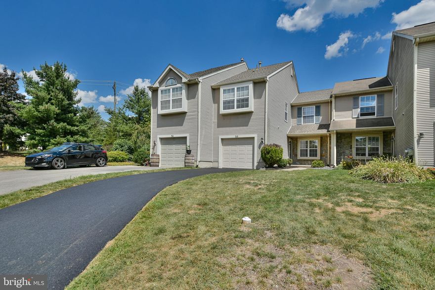 Welcome to Newtown Grant. Located in the most desirable section of the development. On a cul de sac., allowing for plenty of over flow parking. The home has been through a major renovation  and meticulously maintained. Worth noting is the new engineered hardwood planking, new gourmet kitchen suite, all bathrooms updated with designer tile and beautifully appointed, mechanicals, roof and garage door openers.  Open the door and be prepared to be wowed.  The foyer sets the tone with it's neutral grey tone color palate and carried through the entire home.  With the open floor plan, allowing the tenant wonderful living space. The great room is generous in size and over looks the private back yard. The dining room is right off the kitchen with sliders to the private patio.  Walk into the gourmet kitchen and even the most adversed cook will want to create a culinary delight.  Ascend the stairs to a  large Master suite a with walk in closet and a spa like bathroom.  The second and third bedroom are ample in sized with large closets. The hall bath features a bath tub/shower and new cabinetry.. The laundry room  holds the washer and dryer with additional cabinetry, hanging bar and mechanicals . The automated garage door provides easy access in and out, features a new additional s/s refrigerator for your overflow needs and additional storage. Their is a small attic area for storage.  Conveniently located minutes to the 95 N/S corridor, RTE 1 highway, both the PA & NJ Turnpikes,NJ/Amtrak systems, CR schools and all the beautiful amenities of Newtown Boro, and surrounding Bucks County countryside. Ready for move in on 1/1/ 2026. Please use the PAR RENTAL APPLICATION for all serious inquires.  This rental will not last.  HURRY!