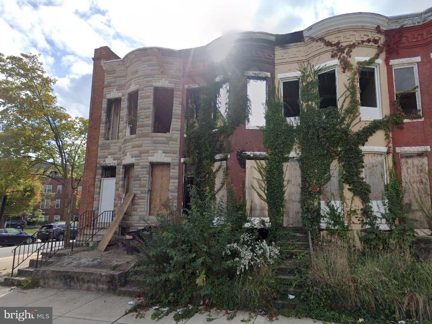ABSOLUTE ONLINE REAL ESTATE AUCTION TO THE HIGHEST BIDDER OVER $5,000!! Online Bidding Opens - Monday, April 21, 2025. Bidding Closes - Tuesday, April 22, 2025 at 11:30 AM. List price is opening bid only. Property is in shell condition. 541 E. 23rd Street is located in the East Baltimore Midway neighborhood of east Baltimore City. Surrounding neighborhoods include Coldstream Homestead Montebello, Barclay and Oliver. The surrounding area is a mix of educational facilities, recreation buildings and townhomes. The neighborhood is located between Greenmount Avenue, Harford Road, North Avenue and 25th Street, providing good access to Penn Station (1.2 miles southwest), Downtown (2.2 miles southwest), and the Jones Falls Expressway (I-83, 1.4 miles west). According to LiveBaltimore, “East Baltimore Midway is a revitalizing neighborhood in East Baltimore offering a variety of rowhouse styles at affordable prices. Former industrial buildings in the area have been converted to dual-purpose artist live and work spaces. The neighborhood also offers new construction and renovated rowhomes. Residents enjoy a central location close to public transportation, Penn Station, Light Rail and the Station North Arts and Entertainment District, as well as two public parks and the amenities of the Cecil Kirk Recreation Center.” Major employers nearby include Johns Hopkins Hospital, Morgan State University, and MedStar Union Memorial Hospital.