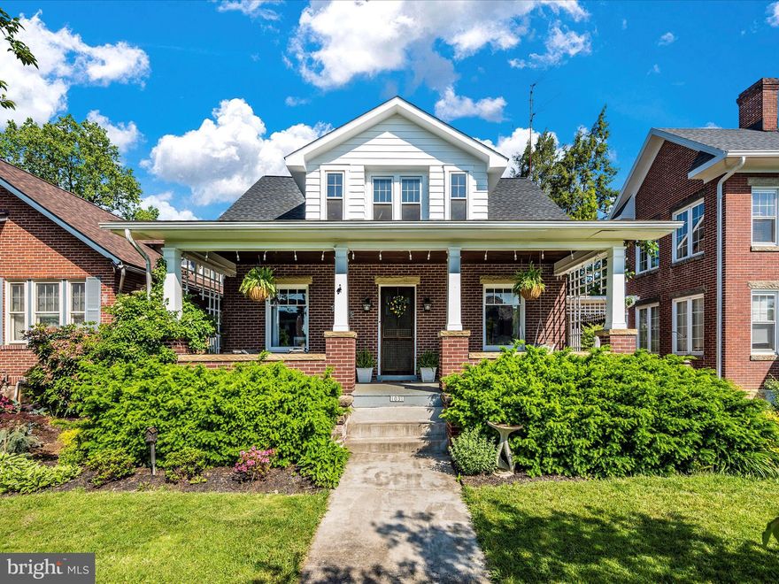 **Offer deadline set for Sat. 5/25/24 @ 10am.
Welcome to 1031 Potomac Avenue in Hagerstown, MD! This single family home is a true gem, perfectly located in Hagerstown's historic north-end. With its craftsman style and beautiful character, this property offers the best of both worlds - classic charm and modern updates.
As you step inside this beautiful home, you'll be greeted by gleaming hardwood floors and stunning original woodwork throughout. The large windows flood the rooms with natural light, creating a bright and welcoming atmosphere.
The updated kitchen is a chef's dream, boasting updated custom cabinets with pull-out drawers and a pantry for all your storage needs. The kitchen island is the perfect place to gather around, with beautiful granite countertops and stainless steel appliances that add a touch of sophistication. The kitchen opens up to a spacious screened-in porch, creating the perfect spot for enjoying your morning coffee or entertaining guests!
Convenience is key with this home, as it includes a first floor laundry area complete with newer washer and dryer and off the kitchen a 1/4 bathroom. 
On the second level you'll find three bedrooms, each equipped with walk-in closets for ample storage. One of the secondary bedrooms features a private covered balcony overlooking the expansive beautifully landscaped backyard. The updated bathroom includes a walk-in closet/storage area and luxurious marble floor tile, adding a touch of elegance to the space.
Outside you'll find a large front porch with a swing, perfect for relaxing and enjoying the neighborhood atmosphere.
Additional features of this property include a newer roof (1 year), central AC, carport and detached garage for parking and storage. The fenced yard and garden allow for plenty of room to play and entertain!
Situated in Hagerstown's historic north-end, this home is surrounded by an array of amenities and attractions as well as close proximity to popular local restaurants and shopping.
With move-in ready condition, and timeless craftsmanship, 1031 Potomac Avenue is the perfect place to call home. Don't miss out on this opportunity! Schedule a showing today and experience the charm and convenience of this exceptional property. Seller offers a 1 Year Home Warranty.