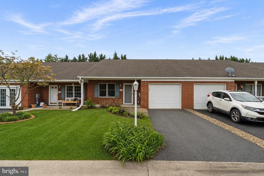 Welcome to 731 Marathon Dr! Priced to sell FAST! This all-brick, one-level home offers a functional layout with a spacious living room that opens to the kitchen, providing ample counter space and stainless steel appliances. The property features two bedrooms, one full bathroom, and one half bathroom. The private rear yard includes a concrete patio and backs to trees. The home requires some TLC and is being sold as-is, presenting a strong opportunity for investors or buyers looking to build equity. One car front-load garage. Located in Hagerstown, MD, the property benefits from convenient access to I-70 and I-81, making commuting to Frederick, Baltimore, and surrounding areas manageable. The area offers a variety of amenities including shopping, dining, and recreational options, as well as nearby parks such as City Park and access to the C&O Canal and Appalachian Trail.