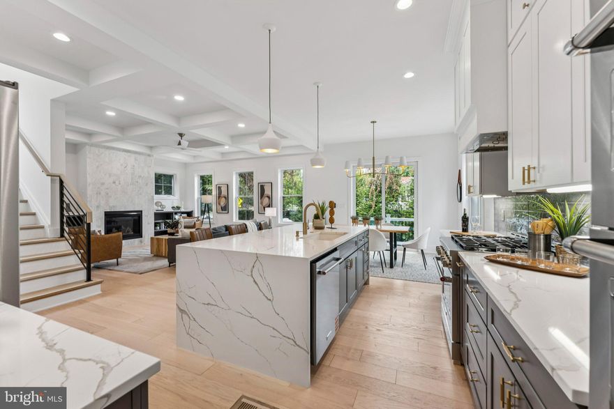 Brand New Construction available to lease starting Jan 15th!  *Property is fully-fenced (not shown in photos)* Custom cellular shades and new washer and dryer being installed (not shown in photos). Rent includes lawn service. Stunning brand new construction by Enhanced Homes featuring high ceilings throughout, offering over 4,000 sq ft of well-designed living space across four finished levels in a quiet zone just steps from Virginia Hospital Center. The main level features an open layout living area with gas fireplace surrounded by built-ins and a spacious living room w/ separate dining area. The living area opens to a large kitchen w/ massive island, tons of cabinets, walk-in pantry, dedicated dining area, and a private home office. The mud room is accessed from the attached garage and extra parking in the driveway. 

Upstairs includes four spacious bedrooms, a generous primary suite, and a full laundry room. The lower level provides a wide open rec room, wet bar, guest bedroom, full bath, and walk-up access to the backyard. Top level offers an additional flex space perfect for a second office, playroom, or guest suite. The lot is designed for low-maintenance living with a usable, fully-fenced rear yard.  Premium finishes throughout, including white-oak flooring, custom cabinetry, upgraded tile, and a full KitchenAid appliance package. Convenient location with quick access to Ballston, multiple Metro stations, and I-66 for an easy commute into DC.