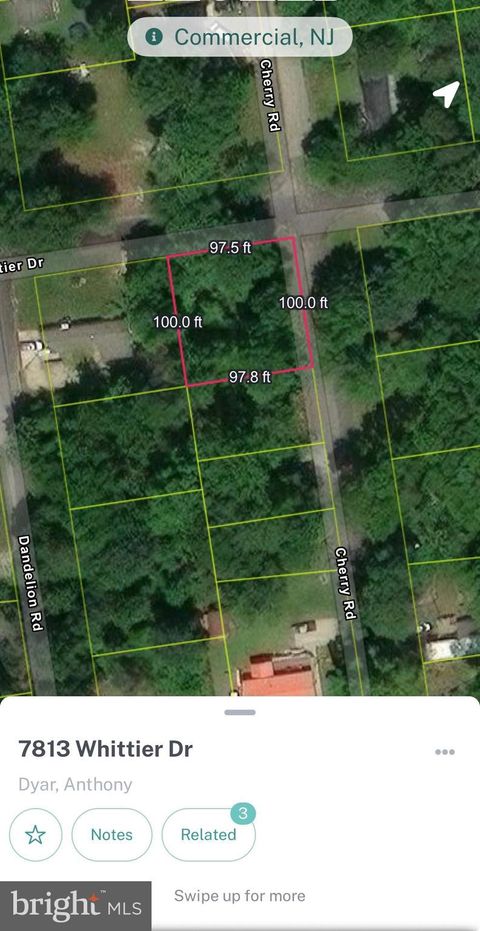 Vacant Land For Sale - 7813 Whittier Drive<br/> MILLVILLE, NJ 08332