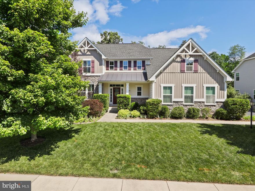 Open Houses this weekend. Sat & Sun 1-3 pm.    Any and all offers will be reviewed Monday, 6/17 5pm.    Gorgeous  Ryan home in "The Meadows"  just 10 years new and in immaculate condition.  Owners have meticulously cared for this home and it shows.   Stunning hardwood floors on the main level and stairs in two-story foyer to the upper level.   Two- level bump out upgrade off the kitchen for extra dining space and in the lower level for extra recreation room space.  Four generous bedrooms on the upper level,  including a big ensuite bath off the primary bedroom that has a separate soaking tub and shower.  Spacious upgraded kitchen plan,  perfect for the discerning cook with an extra large island, double ovens, cooktop,  granite and beautiful cabinetry.   Inviting family room off the kitchen with a gas fireplace and walkout from the sun room to the paved patio in the rear.  The basement has a generous finished rec room and a huge storage room that can be converted to a 5th bedroom , theatre room or office.  There is also space stubbed for a third full bathroom.    The basement walks up to a huge rear yard (and side yard) that backs to trees and has an irrigation system so your lawn is always the envy of all the neighbors.   This home has lots of natural light, tall ceilings,  dining room tray ceiling,  additional recessed lighting and ceiling fans as well as beautiful custom plantation shutters on the main level and bedrooms.   Don't let this one get away, it's move in ready and not to be missed!