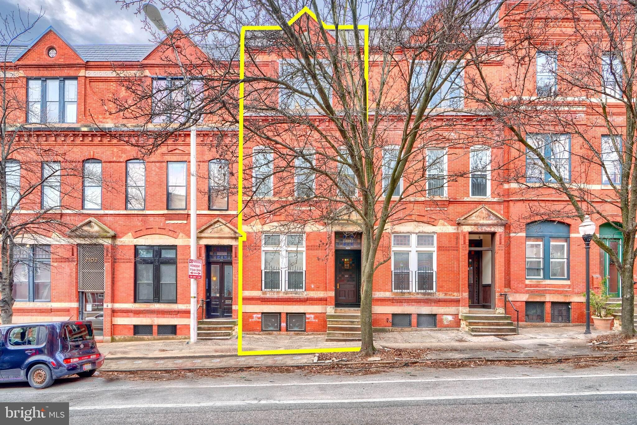 2106 St Paul St is a seven-unit multifamily property built in 1883, offering a blend of historic charm and income-producing potential. The property features original hardwood flooring, a first-floor balcony, and a basement patio, enhancing its tenant appeal. A coin-operated laundry in the basement provides an additional revenue stream, while a storage area within the building offers potential for further income. The property also includes one on-site parking space, which could be rented for additional earnings. With energy-efficient appliances and LED lighting, the property benefits from lower operational costs.
Location Highlights
This property is situated in Charles Village, a well-connected area with easy access to shopping, entertainment, healthcare, universities, and major commuter routes. Safeway (0.3 miles) and Save A Lot (0.2 miles) provide nearby grocery options. Public transit is easily accessible with bus routes along St. Paul St and North Ave, and the Penn Station MARC & Amtrak train station is just 0.8 miles away, providing direct rail connections. Major cultural attractions like Charles Theatre (0.9 miles), Parkway Theatre (0.8 miles), and Centre Theatre (0.7 miles) are nearby. The property is also 0.6 miles from MedStar Union Memorial Hospital and 1.8 miles from Johns Hopkins Hospital. Additionally, Johns Hopkins University (0.9 miles) and The University of Baltimore (1 mile) are within close proximity, making this an attractive rental location for students and faculty.
Financial Highlights
Market comparables indicate that one-bedroom units can achieve $1,300 per month, creating strong upside potential. With minimal upgrades and strategic rent increases, the property can reach a 7.2% cap rate by the end of Year 1. Currently, all utilities are paid by ownership, but there is an opportunity to separate metering in the future or to implement a RUBS system to reduce expenses. Additional income potential exists through storage rental and parking lease opportunities.