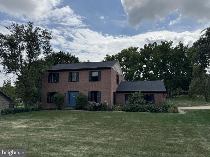 Wonderfully updated brick 2 story home close to it all.  Beautiful and functional kitchen open up to a nice size family room and composite deck, with an awning, great for everyday living and entertaining. Also on the main floor you will find a nice half bath, dining room and large formal living room that provides flexibility for however the space suites your lifestyle. The second floor boasts a good size primary suite along with 3 additional bedrooms and a large, functional second full bath. The unfinished basement with bilco style doors has plenty of storage space, or finish it  to your liking for additional living space. The oversized 2 car garage offer plenty of space for parking and storage, all on a beautiful corner lot. Schedule your showing today!