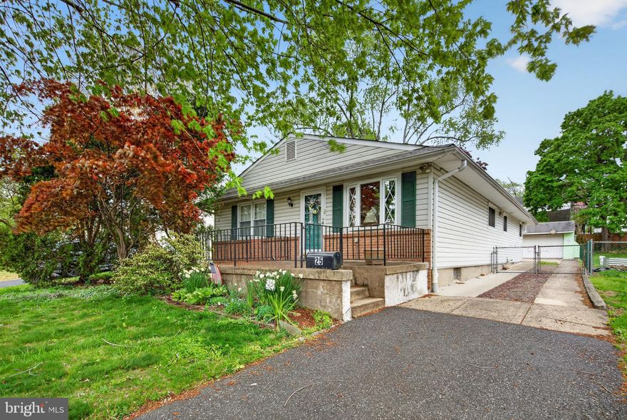 Welcome to 25 Church Street in the desirable Upper Moreland School District! This charming one-level ranch home offers 3 bedrooms, 1 full and 1 half bathroom, along with a layout designed for easy living.
Step inside to an open living and dining area, perfect for both everyday living and entertaining. The oversized kitchen is a standout feature, offering abundant cabinet and counter space, a breakfast bar, skylights for natural light, and room for a table.

A bonus rear room provides flexible space for a home office, playroom, or additional living area, and leads directly to the fully fenced backyard—ideal for relaxing, entertaining, or pets. Outside, you’ll also find a large detached garage and an extra-long driveway with plenty of parking.

The large unfinished basement offers even more potential, complete with a bar area, laundry, and ample storage space. Additional highlights include a fenced front patio, walk-up attic for added storage, and a newer water heater.

With its functional layout, generous storage, and convenient location, this home is full of potential and ready for its next owner!