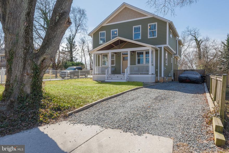 Welcome to your dream home, built in 2020 as a forever home with high-quality materials, blending luxury and modern living in this stunning 5-bedroom, 3-bathroom residence. Nestled within walking distance to Metro and shopping, it features a 3-car driveway and a large shed perfect for storage or make it a huge workshop.  Step inside to an expansive open-concept layout where the gourmet kitchen, dining, and family room seamlessly connect, ideal for entertaining or everyday living, with 9' ceilings on the first floor enhancing the airy feel. The chef’s kitchen boasts stainless steel appliances, a massive granite island, and ample cabinetry, while the adjacent family room opens to a rear deck with a hot tub, gas hookup for a grill, and plenty of space for gatherings, complemented by raised garden beds in the backyard.  The main level offers a versatile bedroom and full bath great for guests or an office—while upstairs, four spacious bedrooms and two bathrooms, with marble vanity tops and porcelain tile, provide ample room for family or hobbies. The basement, with walkout stairs and bonus storage, includes a concrete slab plumbed for radiant heat (an abandoned project, as-is) and heavy-up electrical ready for a home theater, gym, or workshop. This home is equipped with advanced systems, including dual-zone HVAC (gas heat/electric AC for the basement and 1st floor, electric heat pump for the 2nd floor), a commercial-grade 50-gallon, 62,000 BTU water heater for house heating and hot water, a 200-amp electrical panel with underground power line, and wiring for generator backup via an automatic transfer switch, plus a whole-house surge protector. Additional highlights include a sprinkler fire suppression system, Zip board construction with insulated siding, and an exterior camera security system for peace of mind. Don’t miss this rare opportunity to own a nearly new home with unmatched quality and customization potential—schedule your tour today!