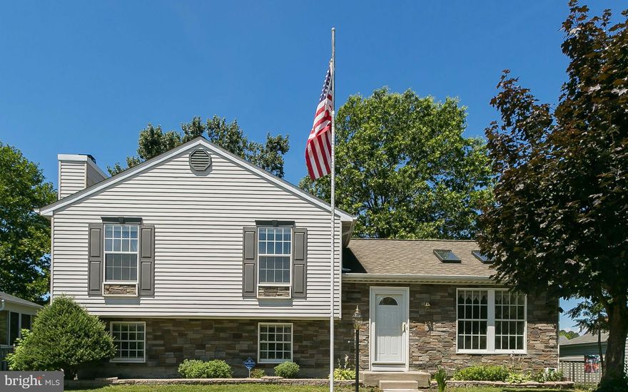 Rarely available 3 bedroom 2.5 bathroom home with gleaming hardwood floors. Finished sunroom off rear with unique up-lighting and finishes. Spacious kitchen and bedrooms. Lower level offers large rec room space, pellet stove, and possible 4th bedroom. Master bedroom with full bath. Well maintained fenced yard with large deck and shed. Heat Pump, Water Heater, AC -new! Home Warranty. Welcome Home!