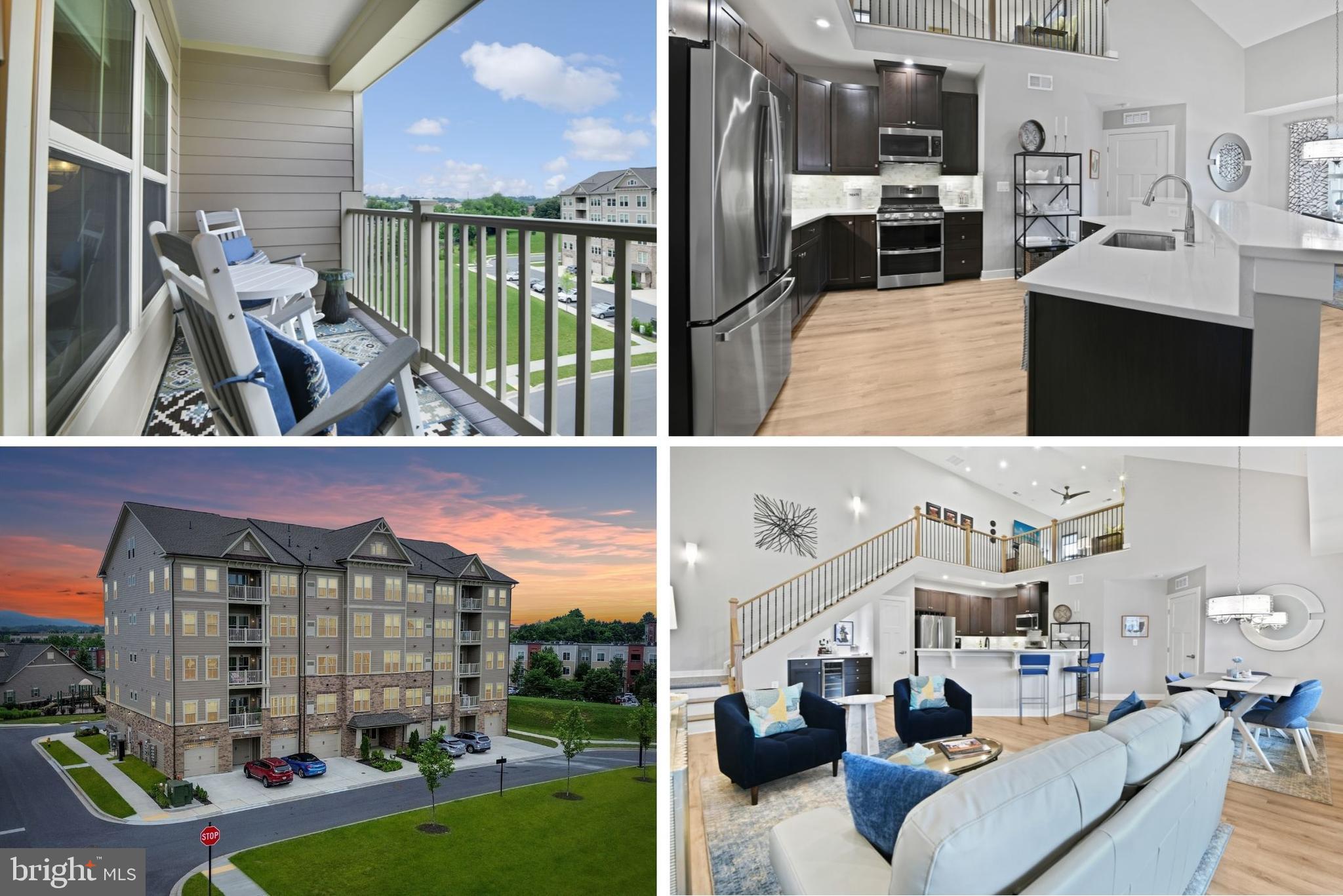 Wow! This top level penthouse condo with a loft shows like a model and is a must-see! Located in the Woodlands, Urbana’s premier 55 Plus community. Step inside and be greeted by the grand 19-foot high volume ceilings, open concept floorplan and upstairs loft! This beautifully upgraded home offers over 1,700 square feet of refined living space, featuring thoughtful and top-of-the-line details throughout. You’ll love the smart floorplan featuring two large bedrooms and two ensuite bathrooms--each tucked away in their own corner of the home for optimal privacy. The kitchen is a gourmet chef’s dream–featuring upgraded 42" cabinets, a custom tile backsplash, stainless steel appliances, quartz countertops, a large island and a breakfast bar. Entertaining guests? It is easy with the separate upgraded bar with a beverage center! The kitchen is seamlessly connected to the living area and dining area, creating the ideal space for both entertaining guests and everyday living. From the light-filled living area, step outside to the private covered deck–your outdoor retreat. The standout feature of this condo is the added loft! Transform it into your desired space—an additional entertaining area, play zone, or extra storage. The possibilities for the loft are limitless! The Primary Bedroom Suite is a luxurious escape with two large closets with custom built-in organizers and an ensuite bathroom. The luxe Primary Bathroom features a dual quartz vanity, a large tiled shower with a convenient built-in bench, and a linen closet for extra storage. The equally spacious secondary bedroom features a bonus office space with a built-in desk and cabinetry, a large closet, and an ensuite bathroom with an upgraded quartz vanity and a custom tile tub/shower combo. Enjoy the convenience of an in-unit laundry room. Need extra storage space? The foyer features a coat closet and an oversized storage closet. The oversized one-car garage provides space for your vehicle and additional storage needs. Access the elevator from your garage via a short hallway. Living in The Woodlands means you're not only getting an incredible home but also a fantastic community with unmatched amenities. The neighborhood is conveniently located near all of the great features of Urbana, including the Market Center with a grocery store, restaurants, the library and senior center, doctor’s offices, and multiple parks--making it easy to enjoy everything the area has to offer. Another restaurant center and the local YMCA are within a few blocks. The amenities within the neighborhood are truly exceptional--and include a pool, fantastic clubhouse with a billiards and poker room, kitchen, extensive gym, yoga/exercise studio, golf simulator, and meeting rooms for the myriad of community activities. Plus, you can enjoy walking trails, pickleball, bocce courts, an herb garden, covered pavilions, putting green and two dog parks! The community is extremely active, and there are plenty of activities to keep you busy. Whether it's joining the coffee club for a morning chat, playing pickleball with friends, attending seminars, or taking part in other activities and weekly special events, you'll always have something to do. The Woodlands is the perfect place to meet new friends, enjoy an active lifestyle, and create lasting memories. Don't miss your chance to experience the incredible amenities and active lifestyle of The Woodlands - schedule your showing today!