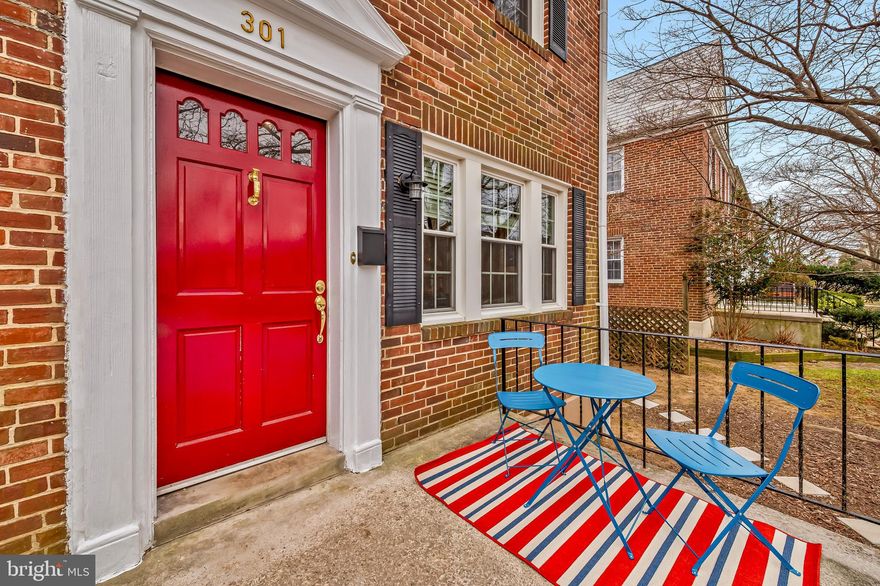 Beautifully renovated 3+BR/2BA End-of-Group Rodgers Forge townhouse with open Gourmet Kitchen, wood floors, replacement windows, central air conditioning, spacious patio with awning overhead and overlooking expansive and fully fenced level backyard that backs to open field. Private parking pad for two cars. Lower Level with Family Room, Laundry Room, bonus 4th Bedroom/Office and Full Bathroom. Recent updates, in addition to the major renovation in 2020, include: Attic Insulation (2021), Water Heater (2024), A/C Unit (2020), Refrigerator (2024), Bath Fitter Bath/Shower (2024), Upstairs Vanity (2025), Awning (2021), and First-Floor Blinds (2021).  Move-in ready for a fabulous start to the new year! First showings on Sunday, 1/4.