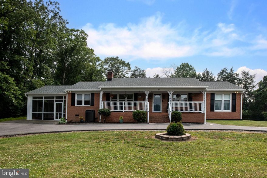 Looking for a all brick updated Rambler on 1 acre with a in-ground salt water pool,  No HOA? Look no farther! A 4 Bedroom 3 full bath Home. Wood flooring on the main level. This home is bright and Open and ready for entertaining. Large granite kitchen Island, updated kitchen cabinets and appliances. A chef's dream kitchen.  Enjoy today's style with this rambler. The basement nearly doubles the living space. With a dry bar and a second gas fireplace. The game area is perfect for a pool table. There is a room that is used as a guest bedroom (NTC) but can be used as a office.  The carport has been converted into a screened patio. Enjoy evenings around the salt water pool.  The Sellers will need to rent back until the end of August.