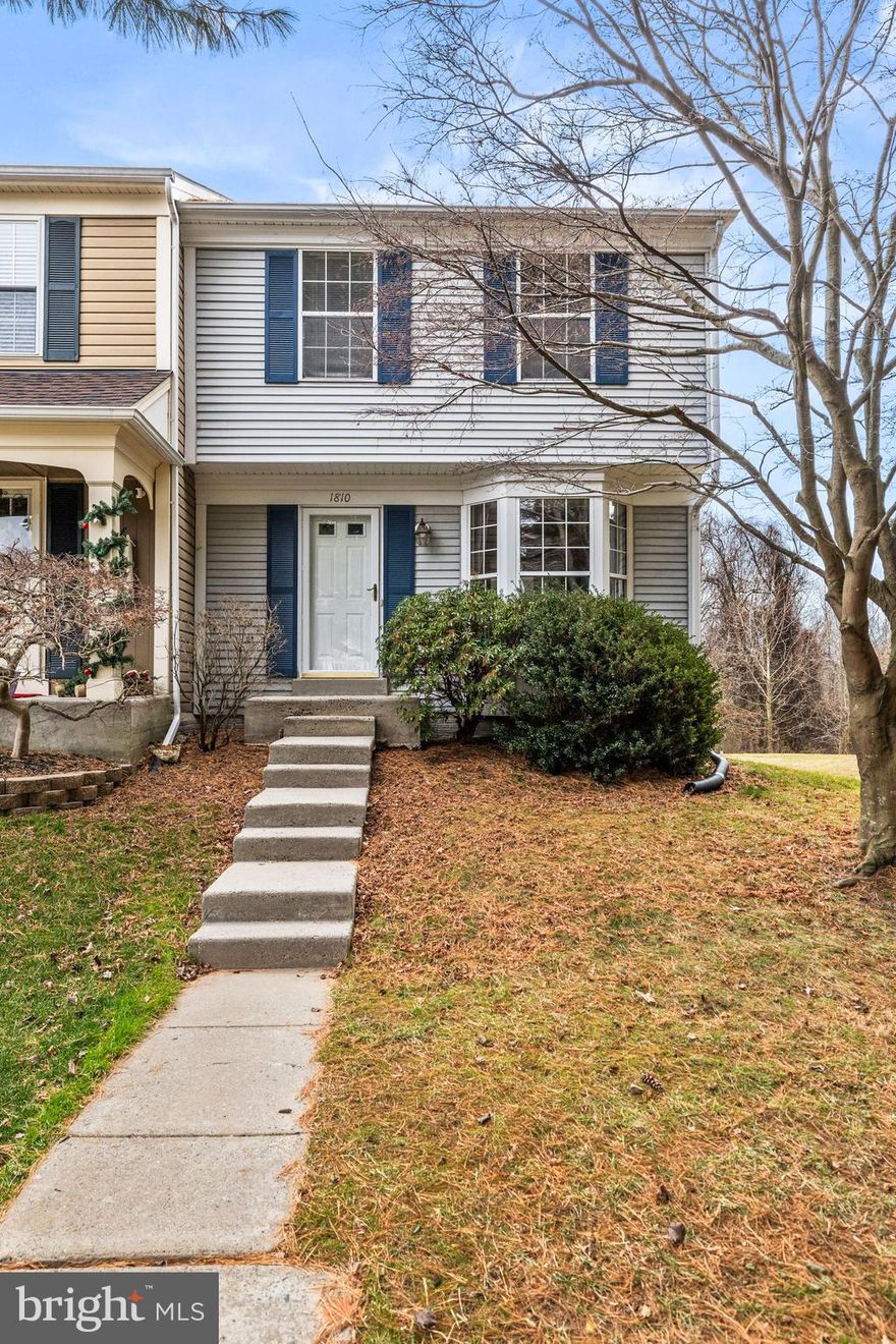 Move-in ready 3 bed / 2.5 bath end-of-group Bel Air townhome in the desirable Village of Thomas Run! Freshly painted throughout with new carpet. Large open living/dining room, eat-in kitchen & rear deck off main level. Upper level primary suite with full bathroom & 2 additional bedrooms with shared hall bathroom. Fully finished walkout basement with laundry room & storage room leads to a spacious yard on corner lot backing to trees. Conveniently located near community playground & easy access to downtown Bel Air, local shops & restaurants - See today!