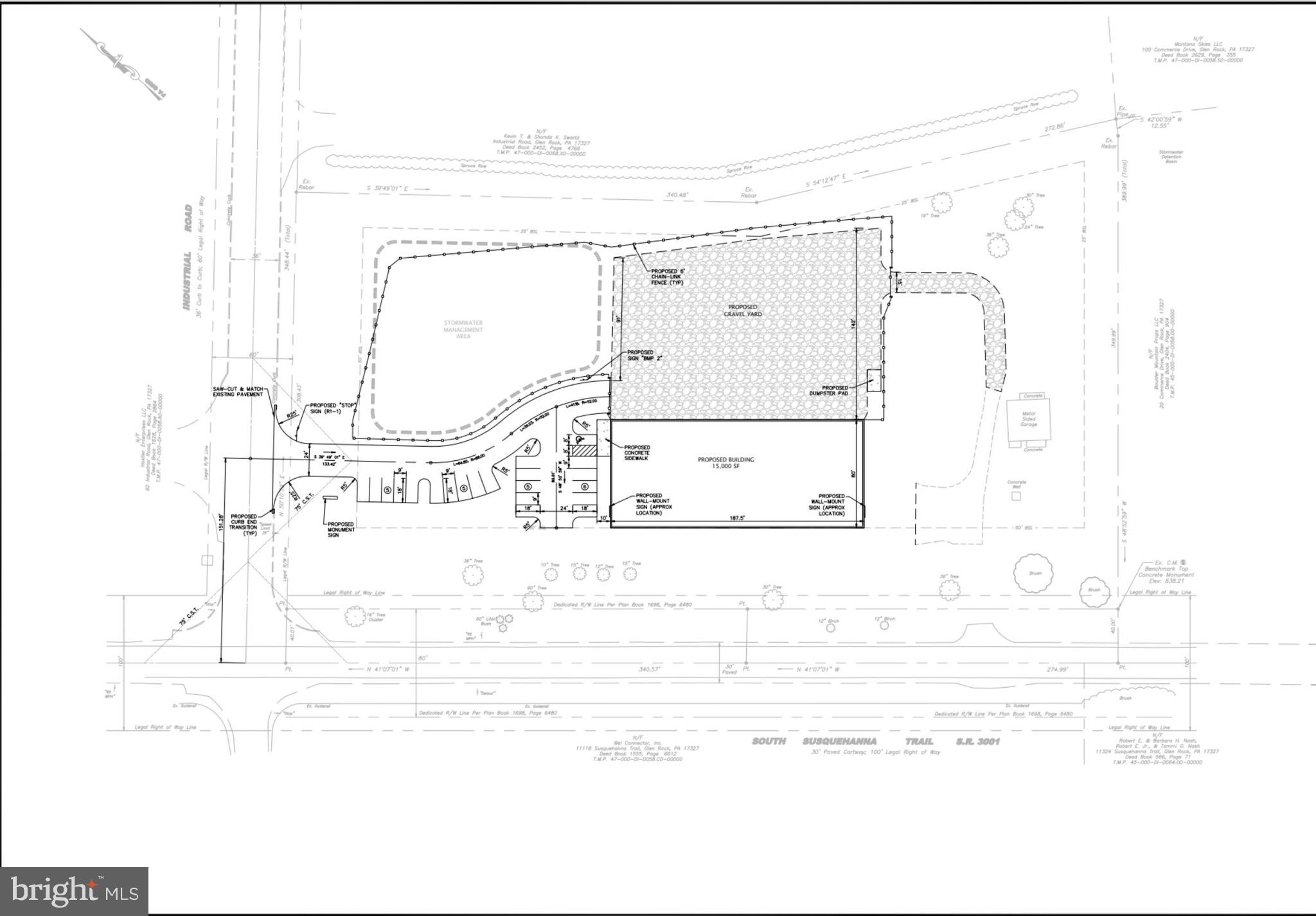 Nice corner property zoned industrial in Southern York County along Susquehanna Trail (7,500 VPD) just minutes away from I-83. This seller is went through land development approvals for a heavy equipment and sales and service. NPDES permits have been obtained. All final approval conditions have been met and is currently tabled for the buyer. All public utilities are on the property.
Please call Frank Messina for more details.