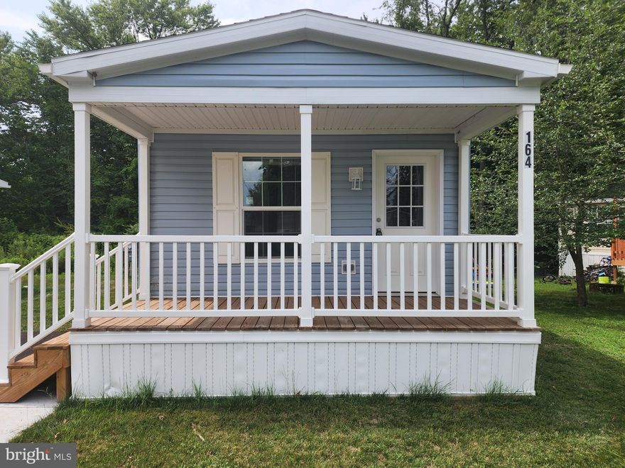 New construction!! New 2 bedroom 1 bath manufactured home. Covered front deck with 2 car off street parking. All kitchen appliances included. Fridge, dishwasher, microwave and vented hood. 8'x8' storage shed included.  1 year manufacturer warranty included. Why rent when you can own this brand new home? Schedule your appointment today!!