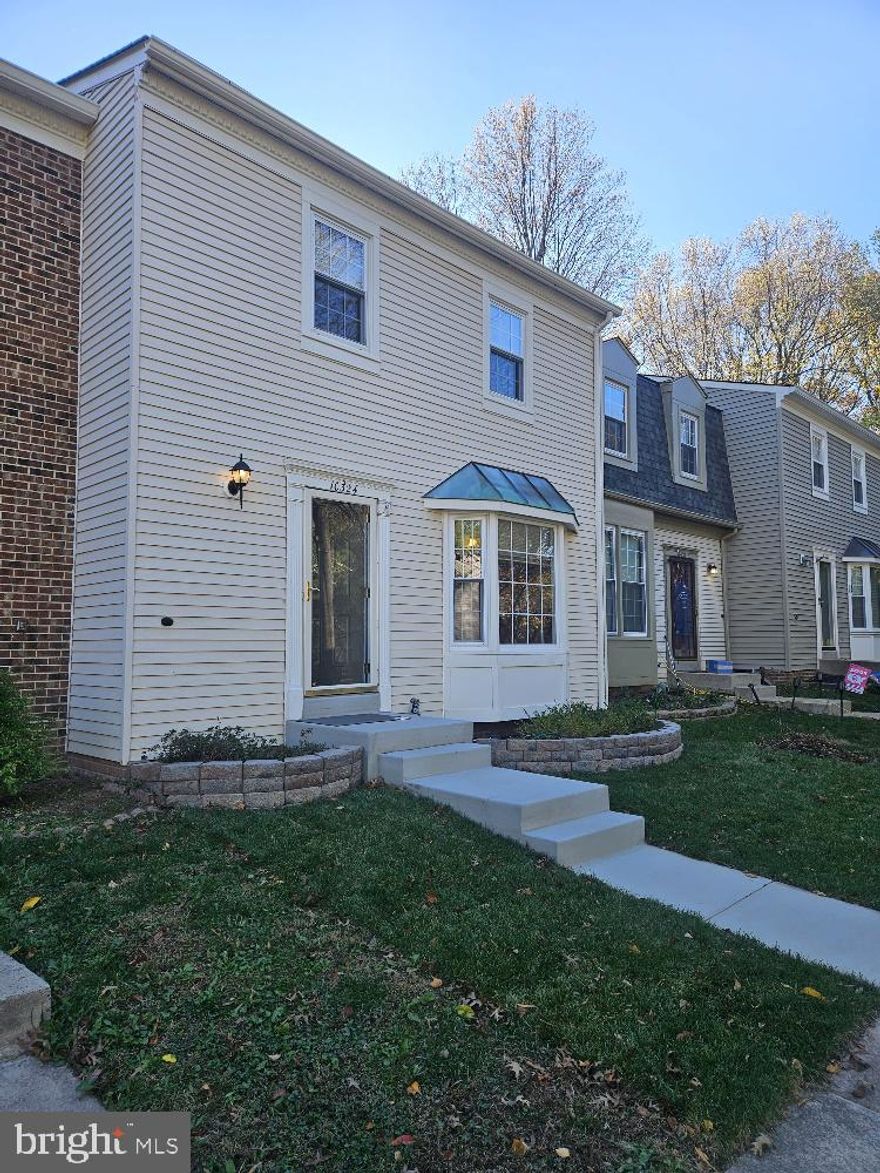 JUST REDUCED!  Great location & condition!  End of Pond Spice Lane; directly across fr Giant Shopping Ctr on Burke Ctr Pkwy.  Open flr plan on Main Lvl & LL.  Please use booties to protect the new carpet!!!  Owner just renovated the interior with new neutral paint/decor, large rear deck, new full bathroom, new appliances, new light fixtures, and landscaped backyard for easy care; TH has hardwood floors on main level, and new carpet in bedrooms & stairs, full basement has carpeted rec room with fireplace, wet bar & rough-in for another full bathroom, kitchen has granite counters and new appliances, lrg rear deck inside fenced backyard, tile floors in Kit & BAs.  Exterior siding was recently power-washed, front walkway and stoop/front walkway is all new concrete.  Sentrilock on front door handle.  Please call agent for more details or for showing access questions.  WATER IS OFF FOR THE WINTER TO PREVENT PIPES FREEZING WHILE VACANT - DO NOT TURN ON!