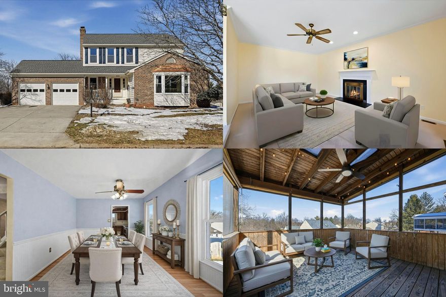 Welcome to 221 Primavera Drive in the sought after Environs community of Sterling. This well maintained home offers a functional layout with clearly defined living spaces that provide flexibility for everyday living and comfortable gatherings. Natural light fills the home, creating a bright and inviting atmosphere throughout.

Upstairs you will find four bedrooms, including an oversized owner’s suite that serves as a comfortable private retreat. Brand new carpeting has been installed on the upper level. Wood flooring anchors the main level, adding warmth and continuity. The family room with fireplace serves as a central gathering space. The formal living room features a bay window. Renovated bathrooms add a clean, updated, move in ready finish.

The kitchen offers an open layout with a window overlooking the backyard, creating a bright and connected feel to the outdoor space. Updated stainless steel appliances provide modern functionality, while the layout allows room for personalization over time.

The fully finished walk out lower level offers a spacious recreation room functioning as a secondary living area. This open finished space is complemented by an additional bonus room, ideal for a hobby room, office, gym, or guest use, along with a finished full bathroom. The walk out design provides natural light and direct backyard access.

Outdoor living includes a welcoming covered front porch and a screened in covered deck with skylights overlooking the backyard, offering comfortable outdoor space across multiple seasons.

Located in a prime commuter friendly setting close to shopping, dining, parks, and major routes. Homes in the community move quickly. Do not miss the opportunity to make this your home.