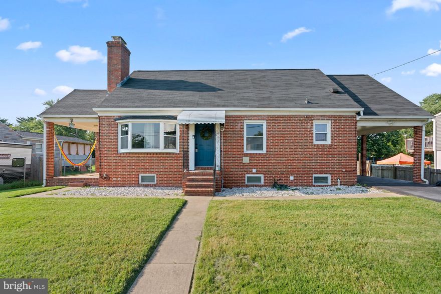 Welcome to this beautifully updated 4-bedroom, 2.5-bath Cape Cod, offering three fully finished levels of living space and a seamless blend of comfort, space, and modern updates. The main level features a spacious living room filled with natural light, a dining area, and an open-concept kitchen with stainless steel appliances, perfect for everyday living and entertaining. You’ll also find two generously sized bedrooms and a full bathroom on this level, along with newer windows and updated flooring throughout.

Upstairs, you'll discover two additional sun-filled bedrooms and another full bathroom, providing a flexible layout for a variety of living arrangements. The fully finished walk-out basement adds valuable space with a half bath, perfect for a home office, recreation area, or guest space. Step outside to a flat backyard and enjoy the new deck, ideal for summer gatherings, and a charming side porch that offers even more outdoor living space. Additional updates include a 2021 roof, electrical system, and HVAC.

Situated on a large lot and ideally located near shopping, major highways, BWI Airport, Baltimore, Fort Meade, and NSA, this home combines convenience with move-in-ready appeal. Schedule your private tour today!