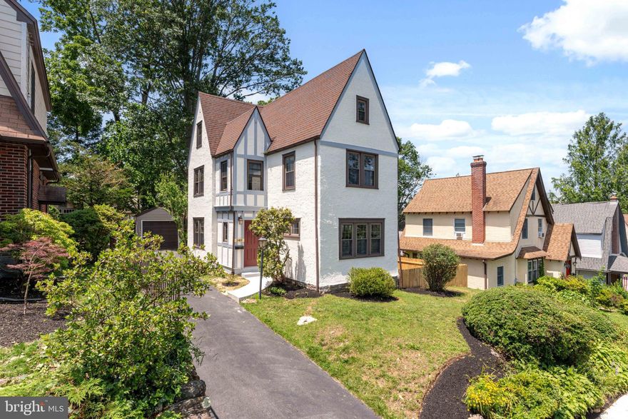 Welcome to 2418 Rosewood Lane, fully renovated, turn-key luxury in the Heart of Havertown. This is the one you've been waiting for. Nestled in one of Havertown’s most cherished neighborhoods, this 4-bedroom, 2.5-bath Merwood Tudor has been completely reimagined—offering the perfect blend of classic charm and modern sophistication. From top to bottom, no detail has been overlooked. The home features a stunning, fully expanded kitchen with high-end finishes, sleek custom cabinetry, and designer fixtures—perfect for both everyday living and entertaining. The first-floor den makes an ideal home office or cozy retreat, while spacious living and dining rooms boast original architectural details thoughtfully preserved and enhanced with today’s design sensibilities. Upstairs on the second floor, 3 generously sized bedrooms are complemented by a beautifully renovated full bath. On the 3rd floor, a 4th bed full suite with its own private bath—perfect for guests, a home studio, or a luxurious primary retreat. Outside, enjoy a lush backyard oasis, detached garage, and driveway parking, all offering both comfort and convenience. From the refreshed exterior to the flawless interior finishes, this home is truly turn-key and move-in ready. This is a unique opportunity to own a fully updated, show-stopping property in one of Haverford Township’s most treasured locations. Walk to schools, parks, playground, public transportation, shops and restaurants in just minutes. Truly a one-of-a-kind home in Haverford Township. Make your appointment today before it’s too late!