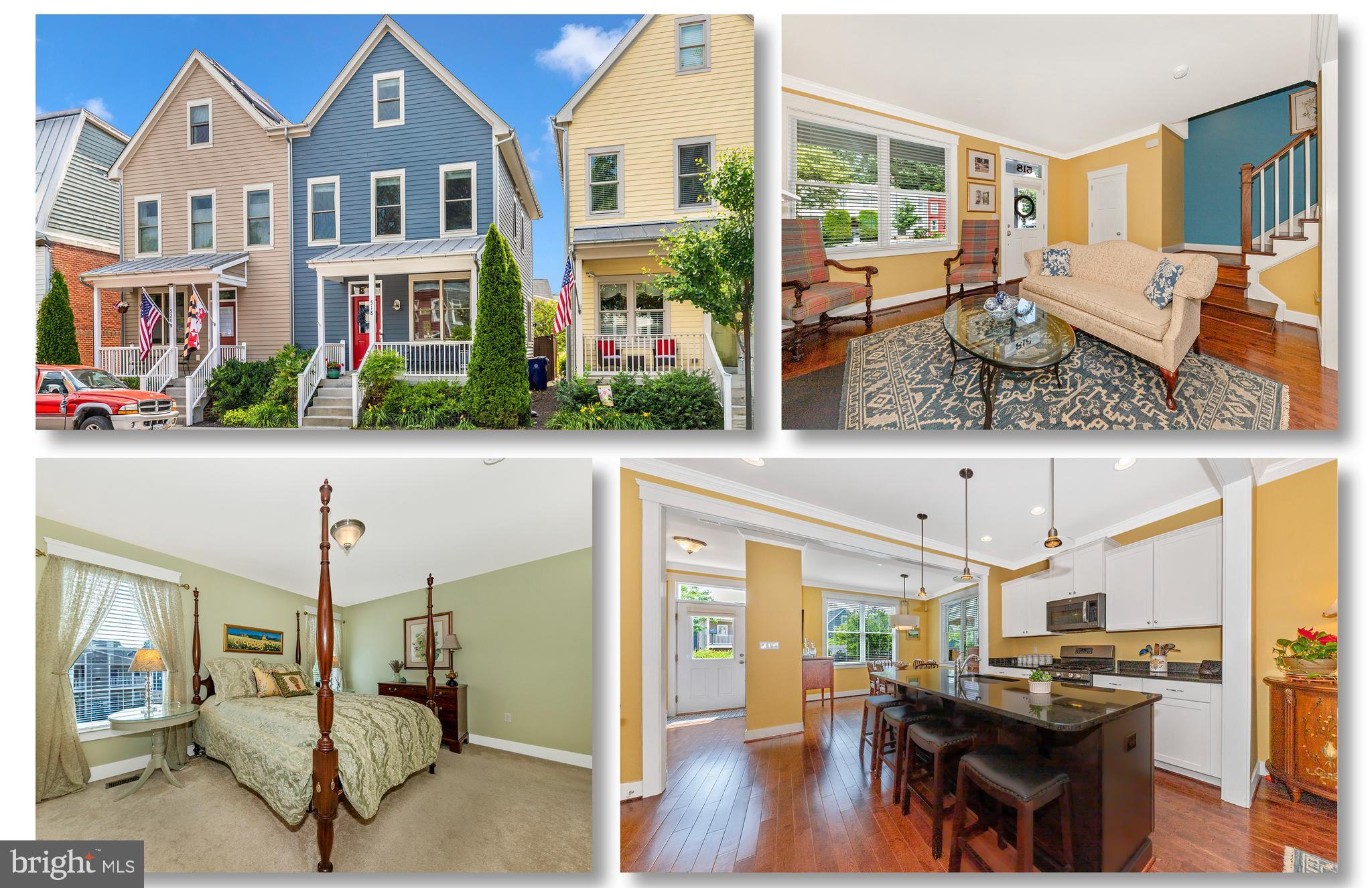 Welcome to 518 N. Bentz Street . A Stately and Energy-Efficient Townhome in the Heart of Downtown Frederick! Step into 2,860 square feet of modern luxury and classic charm with this beautifully maintained 2016 Lancaster Home, just moments from the vibrant culture and amenities of Downtown Frederick. Energy Efficiency Meets Modern Convenience in this rare 5-bedroom, 4.5-bath townhome designed for comfort and sustainability. It features geothermal heating and cooling with dual-zone climate control, is solar-ready (just add your panels), and includes a built-in security system for peace of mind. Now, let us focus on the Elegant Interior Features: Gleaming hardwood floors throughout the main level, Crown molding adds timeless elegance to every room, A cozy gas fireplace anchors the spacious living room, an impressive oak staircase leads to the upper levels,. The centerpiece kitchen boasts a large island with bar seating, recessed and dimmable lighting for mood-setting, and a lighted spacious pantry. Enjoy intimate dinners in the semi-private dining area, perfect for entertaining guests. Step outside to your private, fenced-in paver patio, ideal for gatherings and quiet evenings, complete with a shed for additional storage. The impressive Luxury Upstairs Living hosts TWO primary suites each featuring en-suite bathrooms and walk-in closets. A third full bathroom serves two additional upper-level bedrooms with vaulted ceilings. This Smart Layout & Practical Touches has a Rear entrance with two private parking spaces, a Functional foyer with bench seating and open shelving and a convenient main-level powder room. Unbeatable Location as you Live just steps from Downtown Frederick bustling shopping scene, renowned dining, arts, and historic charm. Whether you are seeking a walkable lifestyle, room to grow, or sustainable living. THIS home has it all!