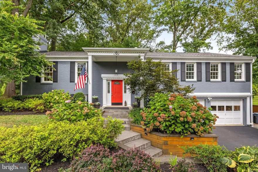 Handsome 2 level home with 5 bedrooms and 3 full baths.  Over 3,000 finished square feet. Updated throughout and located at the end of a cul de sac.  Fabulous 1/2 acre level lot with expansive back yard.  Deck off kitchen and paved patio for outdoor entertaining.  The stylish modern kitchen has a large skylight and island/breakfast bar.  Granite countertops and stainless steel appliances. New stove 2024. Open floor plan :  kitchen is adjacent to dining area.  In addition there are French doors to a cozy den that was extended by previous owner off dining room, providing an extra living area, office or TV nook.  4 bedrooms on main floor and 2 full baths. Hardwood floors on main level.  Luxury primary bathroom has a large soaking tub, double vanity sinks and separate shower.   Lower level has 5th bedroom- ideal for in-laws, visitors or au pair.  3rd full bath adjacent, storage room, laundry room and renovated rec room and game room.  Storage closets/cedar closet off game room.  Replacement windows throughout home, done in 2 phases.  Stacked stone fireplace with new gas insert 2017 in lower level family room.  Recessed lights on both floors in living areas. Exterior renovated in 2016-2017: new retaining walls and new front / side steps installed, landscaping and painting of entire house.   Gutter helmet drain system installed 2020. Additional insulation blown into attic 2012 to improve home insulation.  A great opportunity to own an updated and well maintained home in a fabulous community oriented neighborhood; sought after Mantua.  Woodson HS. Active adult and kids swim and tennis programs, plus a dive team, and now some of the courts are marked for Pickle Ball also! 2 blocks to Bus stop, less than 1/2 mile to Trader Joe's at the Pickett Rd Shopping Ctr.  Mosaic Shopping Ctr, Tysons Corner, Fairfax Hopsital and Vienna metro all close by. Proximity to schools.  Open Sunday July 28, 2-4 pm. OFFERS, IF ANY, DUE MONDAY AT 3 PM.