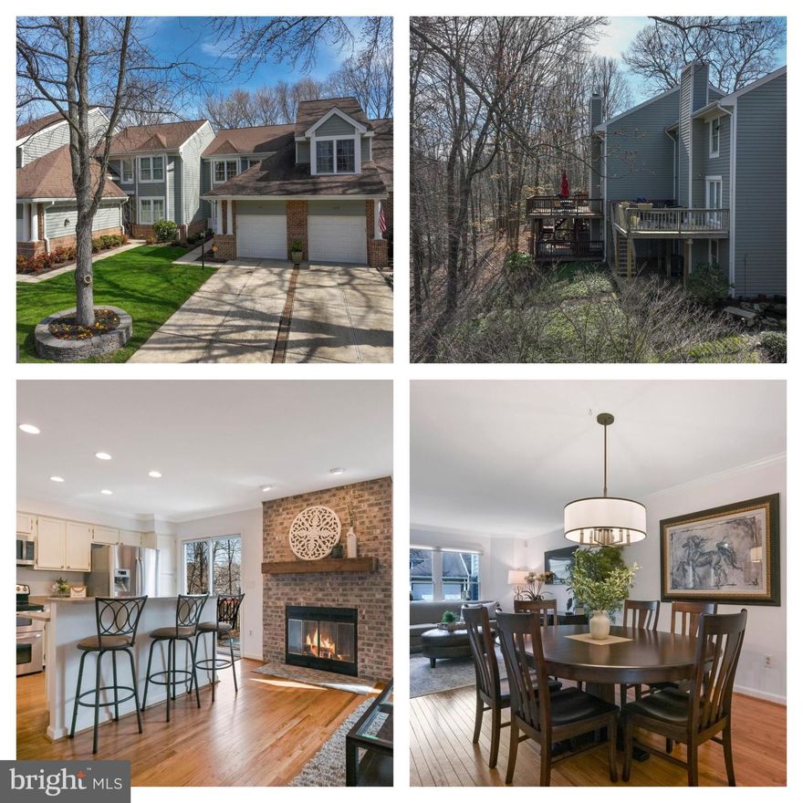 Introducing this beautiful home located in th community of Spring Place Way at Riva Trace.  With 3 bedrooms and 3 1/2 baths, this home provides ample space for relaxation and entertainment. 

The first floor boasts beautiful hardwood floors and an open floor plan that seamlessly connects the kitchen and family room. The seller upgraded all of the window blinds in the home with automatic roller shades. Easy pull of chain to allow that natural light into the home, or to close the blinds at night for bedtime with room darkening shades upstairs.  The kitchen  is equipped with plenty of counter space, an island for extra seating, stainless steel appliances and a slider that opens to a deck overlooking the woods and a serene stream. The deck off of the kitchen is a ideal location for that morning coffee with the sounds of nature surrounding you. The family room is great for those chilly nights with a wood burning fireplace that can be enjoyed from the kitchen as well. The separate dining room that opens up to a spacious living room at the font of the home is great space for that family dinner. 

Upstairs, you'll find all NEW carpeting and three generously sized bedrooms. The primary suite offers  stunning view of the woods, along with a private bathroom features a soaking tub and separate shower. Storage will not be an issue in this home.  Plenty of closet space in each room as well as a walk-in closet in the primary bedroom. The two additional bedrooms are oversized, also with plenty of natural light and closet space.   An additional full bathroom upstairs provides plenty of space for guests or family members.

The finished basement includes yet another full bathroom, as well as a slider that opens to a private  second deck overlooking the scenic surroundings. There's also a separate area off the laundry room that could easily be transformed into an office, gaming area, or craft room.
Seller added gutter guard system to the exterior.  

Located in an amenity-rich neighborhood, Riva trace is one of the best!  You will not want to miss the community pier with kayak and canoe storage as well as Tennis, basketball and jog trails surrounding the community. This home is close to shopping, restaurants, and entertainment.  Commute to work will be easy with a short drive to Baltimore, DC, and BWI airport and minutes away from downtown Annapolis. This home truly offers a perfect blend of comfort, convenience, and outdoor enjoyment.  You don’t want to miss this one!  Home Warranty included