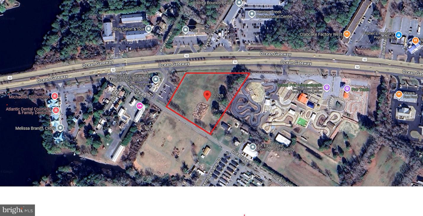 Unique 3.64 Acre Site with many development possibilities. Great road frontage and visibility on US 50 and MD 707. Owner will consider multi use development/subdivision. C2 Commercial Zoning for Worcester County. $507,000 Annual Ground Lease - variable pricing base on potential subdivision.