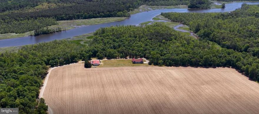 Waterfront Farm - Located along the shores of Marshy Hope Creek, this 113.14-acre farm, with an additional 1.322+/- acre adjoining lot, offers a rare blend of productive farmland, natural beauty, and thoughtfully maintained improvements. Approximately 52.6 acres are tillable and farmed for small grain, offering excellent agricultural opportunity. The remaining acreage comprises mature, open woodlands with cleared paths, suitable for nature walks and ATVs, that gently slope from the homesite down to the water’s edge.

The meticulously maintained, single-story 3,270 sq ft home features one-story living. Cathedral ceilings, expansive living spaces, and an inviting layout designed for both comfort and entertaining. The home features three bedrooms and two-and-a-half bathrooms with a functional layout designed for both privacy and everyday living. Radiant floor heating provides consistent warmth throughout the home, reflecting the quality construction and ongoing care of the property. The home is set up for self-sufficiency with an outdoor wood boiler surrounded by a forest full of fuel. Maintained inside and out, the home is move-in ready and offers a rare combination of size, condition, and single-level design.

Equestrian and farm amenities include a pole building with two horse stall doors, as well as an additional open shed for equipment or storage, and a water hydrant. Subdivisions are available with soils favorable for obtaining perc permits to create your own family compound. Whether you are seeking a working farm, recreational retreat, horse property, or private waterfront estate, this remarkable property is a great investment opportunity.