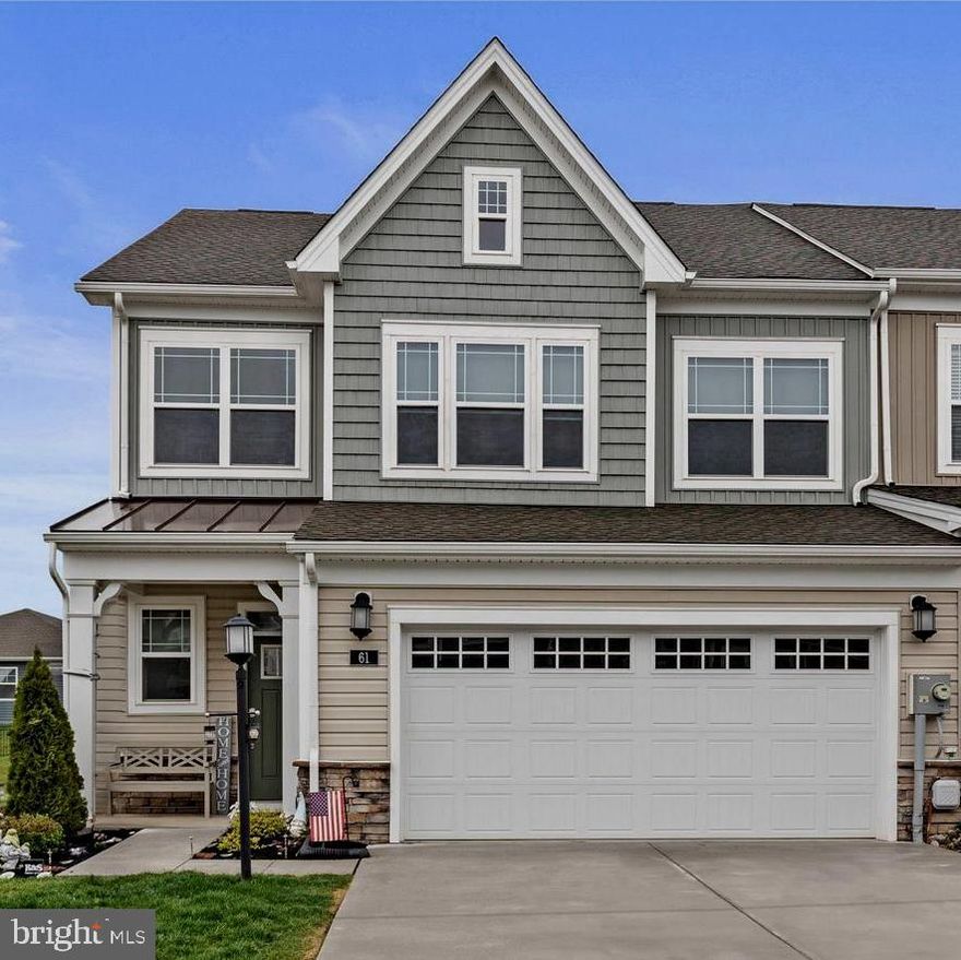 SELLER IS OFFERING VERSATILE INCENTIVE/CONCESSION TO PAY 1% TRANSFER TAX OR PAY TOWARDS CLOSING COSTS OR BUY DOWN INTEREST T+RATE WITH FULL PRICE OFFER!!!

This beautiful like-new two-story home located at 61 Boneset Drive, Gettysburg, PA  in the extraordinary Amblebrook Gettysburg community.
Property Highlights:
This Lennar Laguna floor plan offers approximately 2,223 square feet of elegant living space designed for active adults. The home features:
- Main Level: A dramatic open family room with double-height ceilings, a well-designed kitchen with an oversized island, stainless steel appliances and a coffee bar.  The owner's suite is also located on the first floor for maximum convenience and includes a full bathroom, a walk-in closet, & walk in tile shower. Relax out back on the screened in porch or well-designed paver patio that provides additional outdoor living space.
- Upper Level: Two additional bedrooms, full bath and a spacious loft, ideal for guests or a home office, along with a large storage closet.
- Additional Features: A two-car garage, foyer, dedicated laundry room on main level, and classic craftsman-style exterior & Culligan water filtration system.  
Community Amenities:
Residents of Amblebrook enjoy access to over 50,000 square feet of world-class facilities, including:
- The Rock Creek Clubhouse: Featuring a gym, demonstration kitchen, bar, lounge, music room, and performance theater.
- Wellness & Recreation: Indoor and outdoor heated saltwater pools, fitness center, yoga studios, spa services, and courts for pickleball, tennis, and bocce.
- Social Life: A dedicated lifestyle director organizes interest clubs, culinary classes, and social happy hours.
- Natural Beauty: Situated on 779 acres of rolling hills with walking trails, ponds, gardens, and dog parks.

Located just five miles from downtown Historic Gettysburg