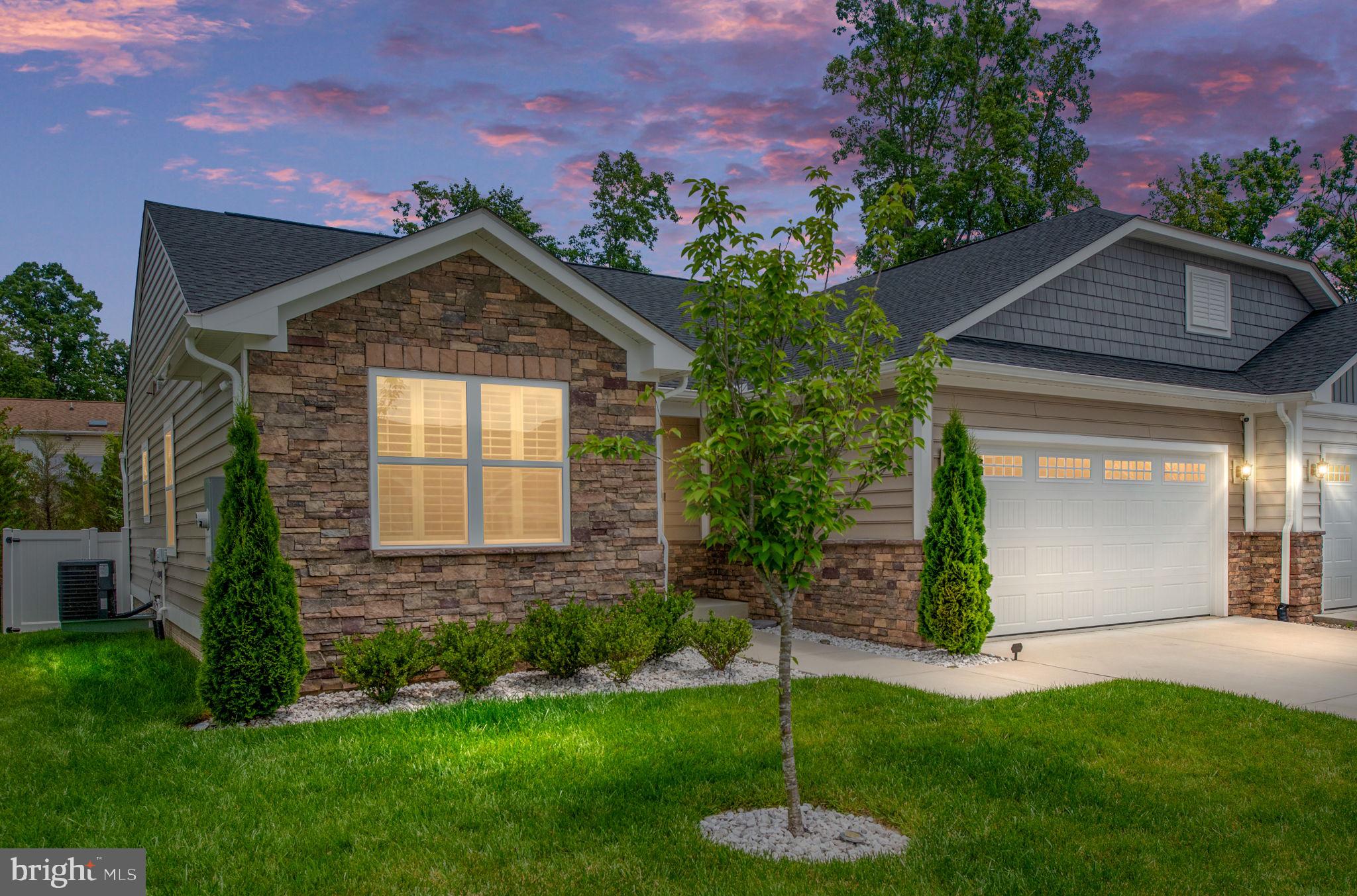 Welcome to 8859 Marlow Drive – a truly exceptional, practically new home in the sought-after 55+ Keswick community, where thoughtful upgrades and quality finishes set this property apart. With 3 bedrooms, 2 full baths, and 1,388 square feet of well-designed main-level living plus an expansive unfinished basement, this home offers both comfort now and potential for the future.
Why wait to build when you can move right into a home that feels brand new—without the construction delays or extra costs? Inside, you’ll find a bright and open layout featuring Carrara Marmi Quartz countertops, stainless steel appliances, and custom interior plantation shutters that bring both elegance and efficiency to every room. Every detail has been meticulously maintained with care and pride of ownership.
The upgrades continue outside with a gorgeous stamped concrete patio, fully fenced backyard, and beautiful landscaping that add curb appeal and character. The epoxy-coated garage floor offers durability and polish, while gutter guards, termite and grass treatments, and a home security system provide peace of mind and easy upkeep. A full-yard irrigation system ensures a lush, healthy lawn year-round.
Set in the desirable 55+ Keswick community, you’ll enjoy a peaceful yet vibrant lifestyle with scenic walking trails, social events, pool, clubhouse and convenient access to local shopping, dining, and healthcare.
This is more than just a home—it’s a rare opportunity to own a high-quality, move-in ready property with exceptional upgrades in one of Spotsylvania’s premier active adult communities.
Don’t wait—come experience the comfort, care, and convenience of 8859 Marlow Drive today!
*No sign on the property.