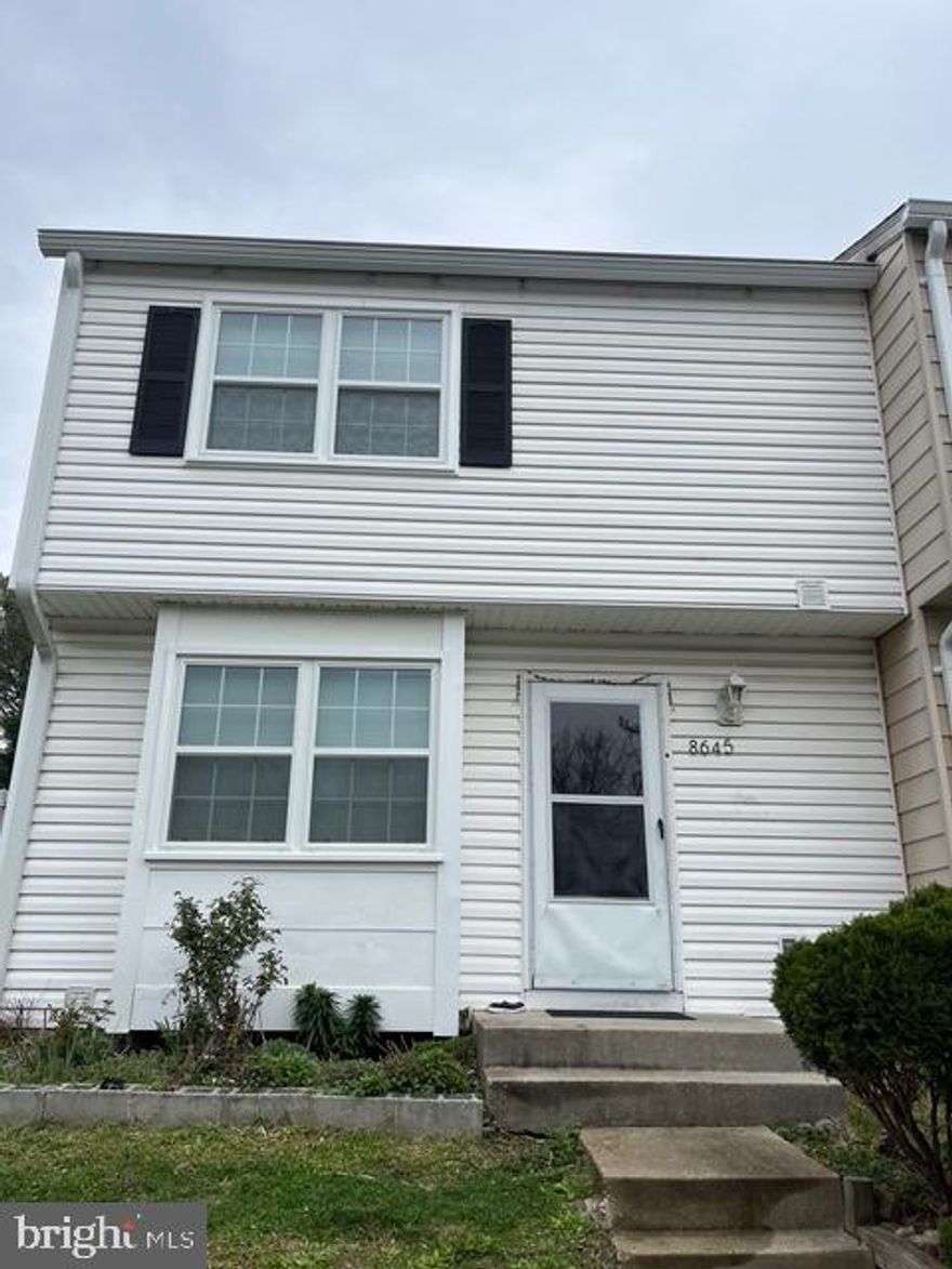 This end unit townhouse with over 1700 sq ft of finished space in three levels boasts 3 bedrooms and 2 full and one half bathrooms. The house is freshly painted. The main level has a beautiful kitchen with , granite counter tops and newer appliances. There is a half bath, and a good sized living room with laminate floor.  The sliding door in the living room opens to fenced private yard. The door and windows were installed within last three years. The fully finished basement has two storage/guest rooms each with small glass window, and a full bathroom and laundry. The house comes with fairly new solar panel on the roof worth over $23,000.00 , and will be conveyed to the buyer free of cost. There are two reserved parking spaces.