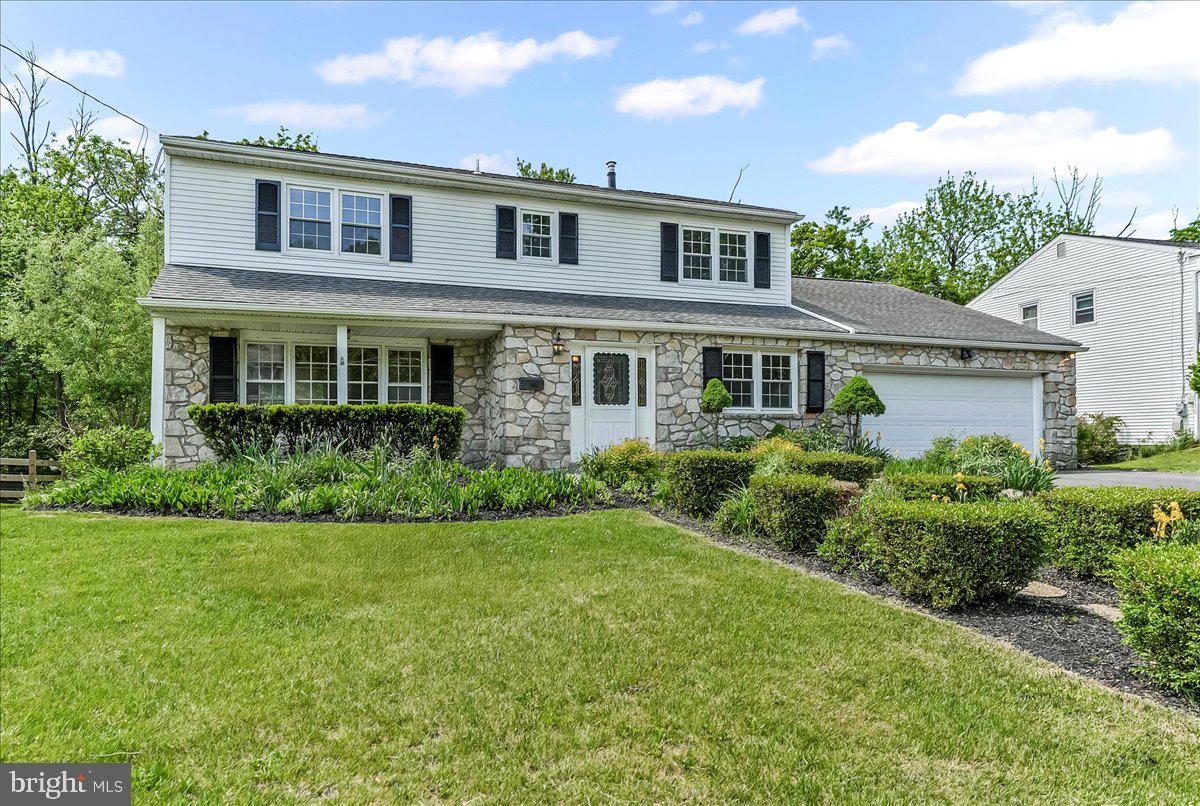 Welcome to this charming and spacious 4-bedroom home, nestled on over a quarter acre in the sought-after community of Upper Dublin Township. Offering a versatile layout and abundant natural light, this freshly painted home is ready for your personal touch!
Step into the inviting foyer, where a flexible bonus room or office awaits to your right. Just ahead, the expansive living room features a stunning bay window that bathes the space in natural light. The adjacent dining room, adorned with beautiful hardwood floors, seamlessly connects to the updated eat-in kitchen, including granite countertops, creating the perfect flow for everyday living and entertaining.
The heart of the home is the generously sized family room, offering direct access to the fenced-in back patio. A large den, complete with sliding glass doors, provides picturesque views of the wooded backyard. Conveniently located off the kitchen, the dedicated laundry room boasts a utility sink, and ample cabinetry, and backyard access for added convenience. The attached two-car garage opens directly into the den for easy entry.
Upstairs, the primary suite features an updated en suite bath with a walk-in shower. Three additional well-sized bedrooms and a modernized full hall bath complete the upper level, all highlighted by gleaming hardwood floors and abundant closet space.
Need extra room? The fully finished basement offers fantastic additional living and storage space. Outside, a welcoming front porch and an oversized garage add to the home’s charm and functionality.
Perfectly located near township parks, shopping, dining, and major roadways, this home is bursting with potential. With its spacious design and endless possibilities, it’s ready for you to bring your vision to life. Don’t miss the chance to make this house your dream home!