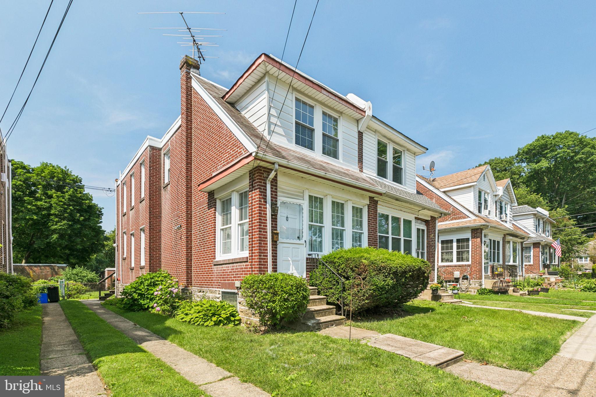 Rarely found, rarely offered, a two-story twin straight through just minutes from Fox Chase Hospital. Nestled in one of the loveliest areas of Fox Chase, this home sits pleasantly on a wide, tree-lined street with a center median and plenty of parking. The home is a straight-through design, living room, dining room, and kitchen with rear exit door. There are three comfortably sized bedrooms on the upper level and a clean, well-maintained ceramic tile bathroom with vanity sink, linen closet, and tub/shower. The windows have been replaced and upgraded, and the electrical box has newer 100-amp circuit breakers. A common driveway on the side leads to a fenced rear yard and small porch. Schedule your walk-through today....easy to show!