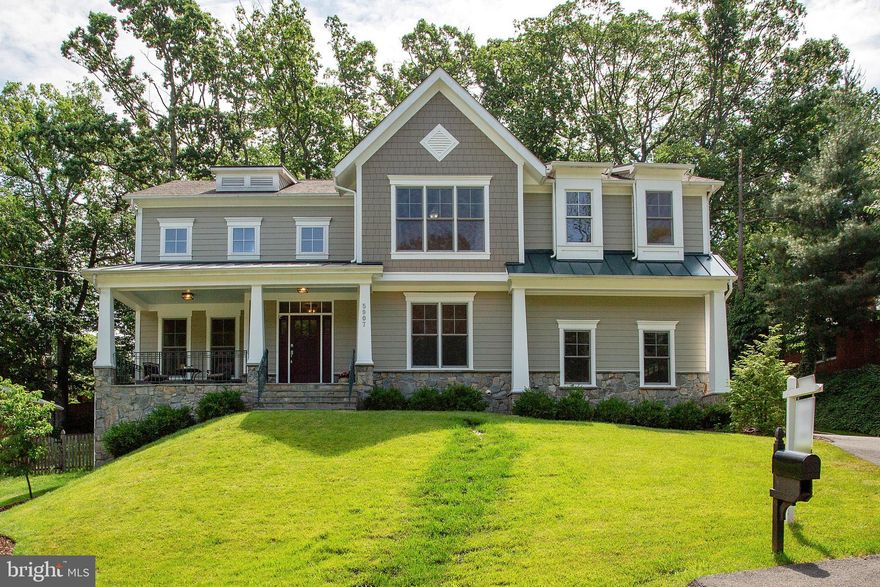 NEWER CUSTOM CRAFTSMAN HOME W/SPACIOUS OPEN FLR PLAN & DESIGNER FEATURES*GREAT FRONT PORCH WAITING FOR THE PERFECT HANGING SWING CHAIR* COZY FAMILY ROOM W/FPLC & BOXWOOD CEILINGS OPEN TO GOURMET KIT W/HIGH-END SS APPLS, GRANITE ISLAND & SHAKER CABS*HIGH END LIGHT FIXTURES THROUGHOUT** LUX MASTER BEDROOM W/MASTER BATH ENSUITE & SPACIOUS CLOSETS*WOOD FLOORS THROUGHOUT MAIN LEVEL & VOLUME CEILINGS*CLOSE TO PUBLIC TRANS/METRO. MINS TO DC,    OLD TOWN, 3 METRO STOPS.