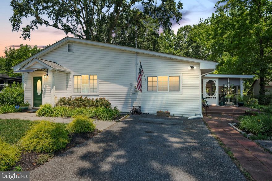 Nestled in a tranquil cul-de-sac, this delightful single-story home exudes warmth and character without the restrictions of an HOA. The pristine white siding and cozy front porch welcome you, while vibrant shrubs and plants surround the well-maintained driveway. Step inside to discover a stunning 4-bedroom, 2.5-bath gem spanning 1,688 sqft of refined living space. Built in 1958, this home seamlessly blends timeless architecture with contemporary updates. The renovated kitchen boasts stainless steel appliances, granite countertops, and updated cabinetry, centered around a spacious kitchen island perfect for meal prep and casual dining. Elegant hardwood floors flow throughout, leading to the primary bedroom with its luxurious updated bathroom featuring a spacious shower. The charming living area showcases wood beam ceilings and tongue-and-groove detailing, creating a cozy ambiance. Outside, an inviting screened-in porch with ceiling fans provides an ideal space for relaxation and entertainment. The expansive backyard is perfect for family gatherings and BBQs. Additionally, a versatile shed with electricity awaits, ready to serve as a workshop or extra storage. Conveniently located near shopping and major access routes to DC, Virginia, and Southern Maryland, this home offers both serenity and accessibility. Don’t miss this unique opportunity to enjoy modern amenities in a peaceful yet connected haven.