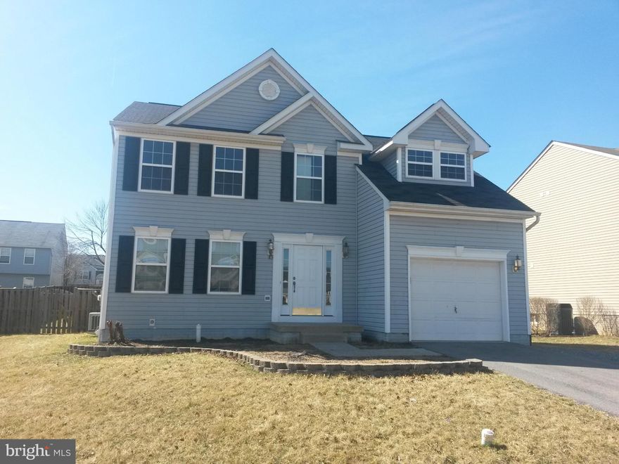 Martinsburg East location, near Kearneysville, Coast Guard, IRS and VA Medical Center.  Natural Gas heat, stove and fireplace, fenced back yard, deck, 1 car garage, double width driveway. Tenant pays all utilities and repair deductible for warranty. Tenant must maintain lawn and abide by HOA guidelines. Newly painted, new carpet. Owner Agent