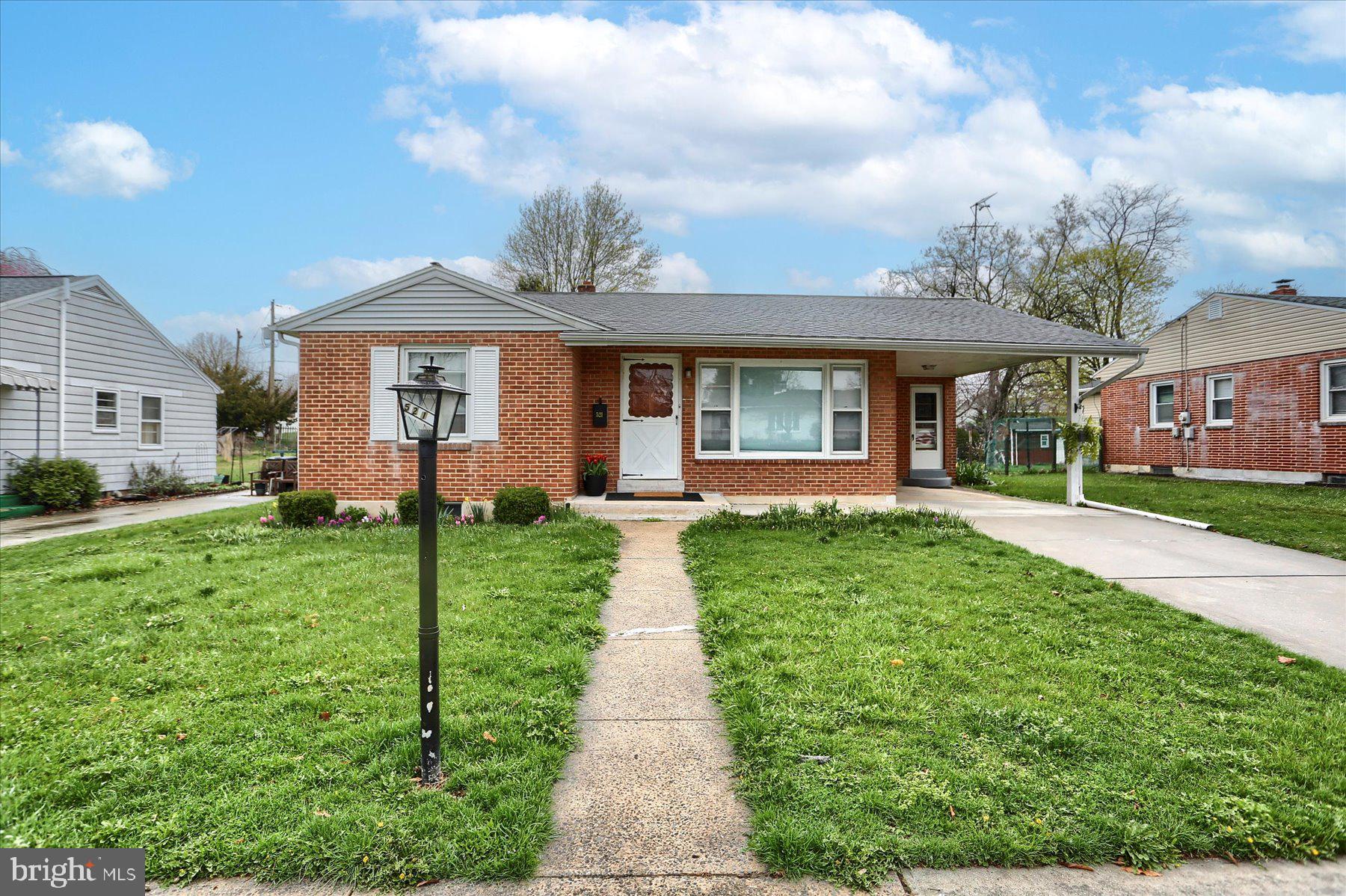 Charming brick ranch in Carlisle borough. One floor living! 3 bedrooms, 1 bath. 3 season room. Fresh paint. Hardwood floors. 1 car carport and full unfinished basement. Walk to school. Great level backyard for summer barbecues! Schedule your private tour today!
